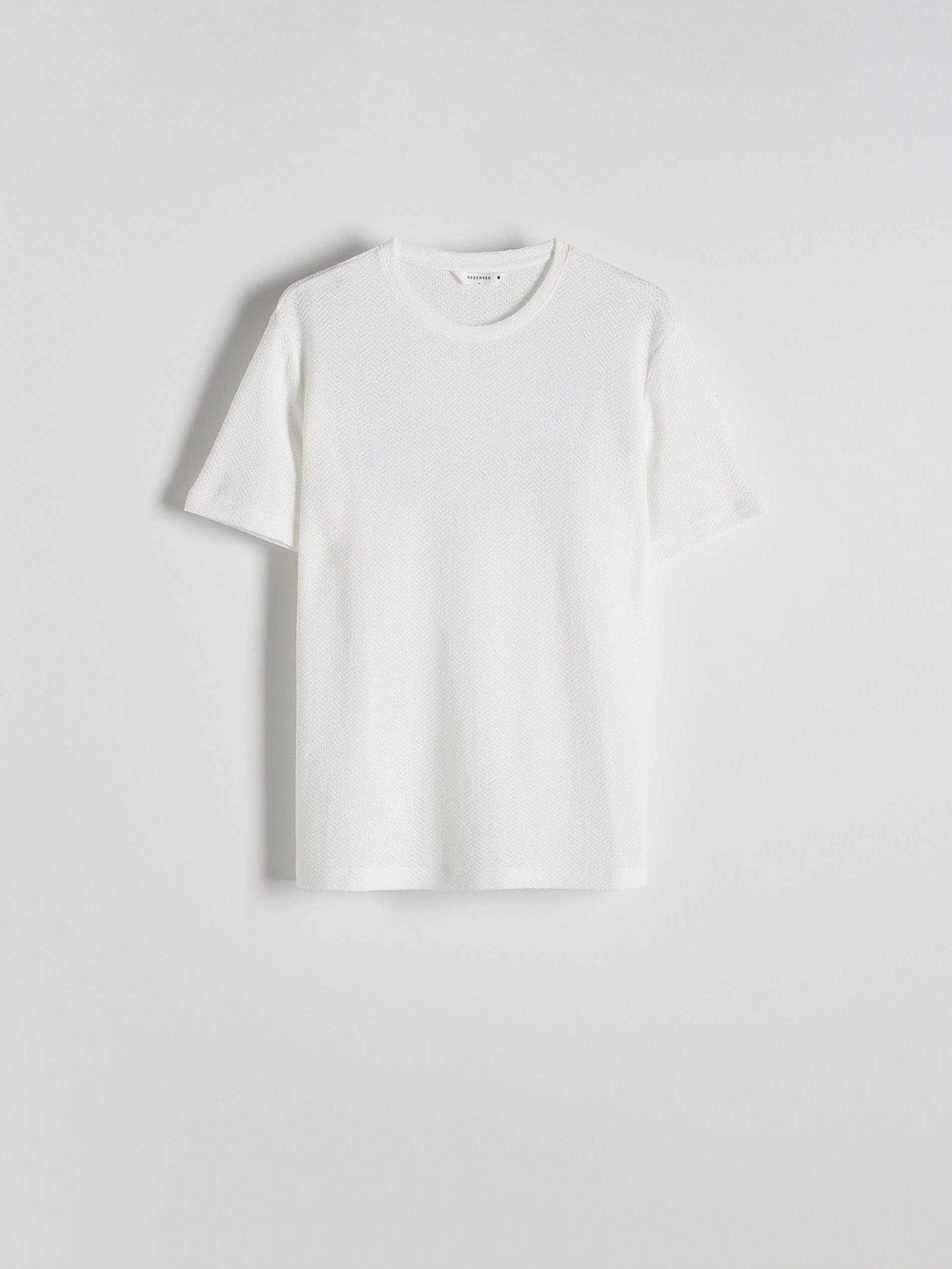 Beige Structural Jersey Regular T-Shirt, , large image number 4