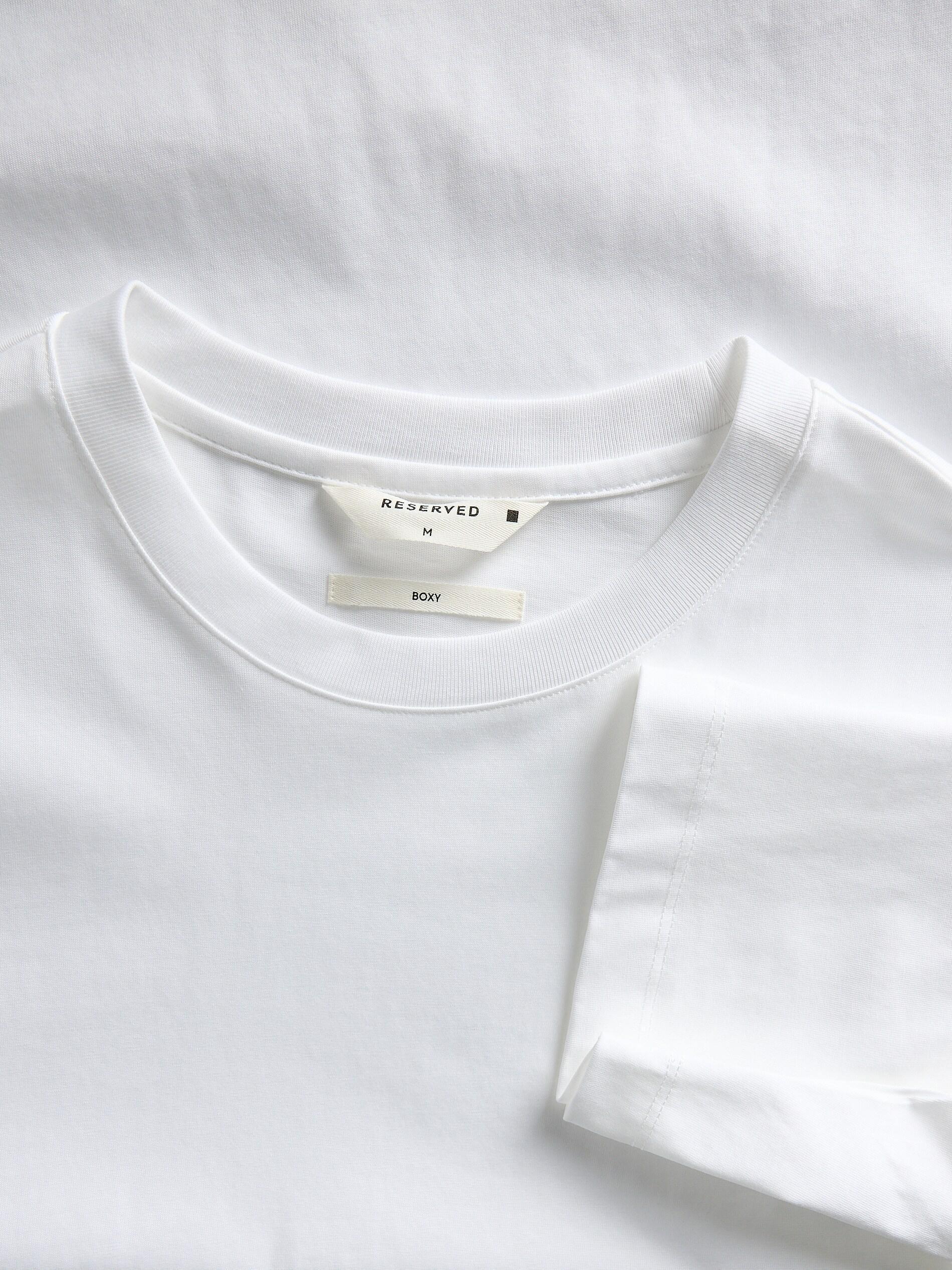 White Short Sleeve T-Shirt, , large image number 5