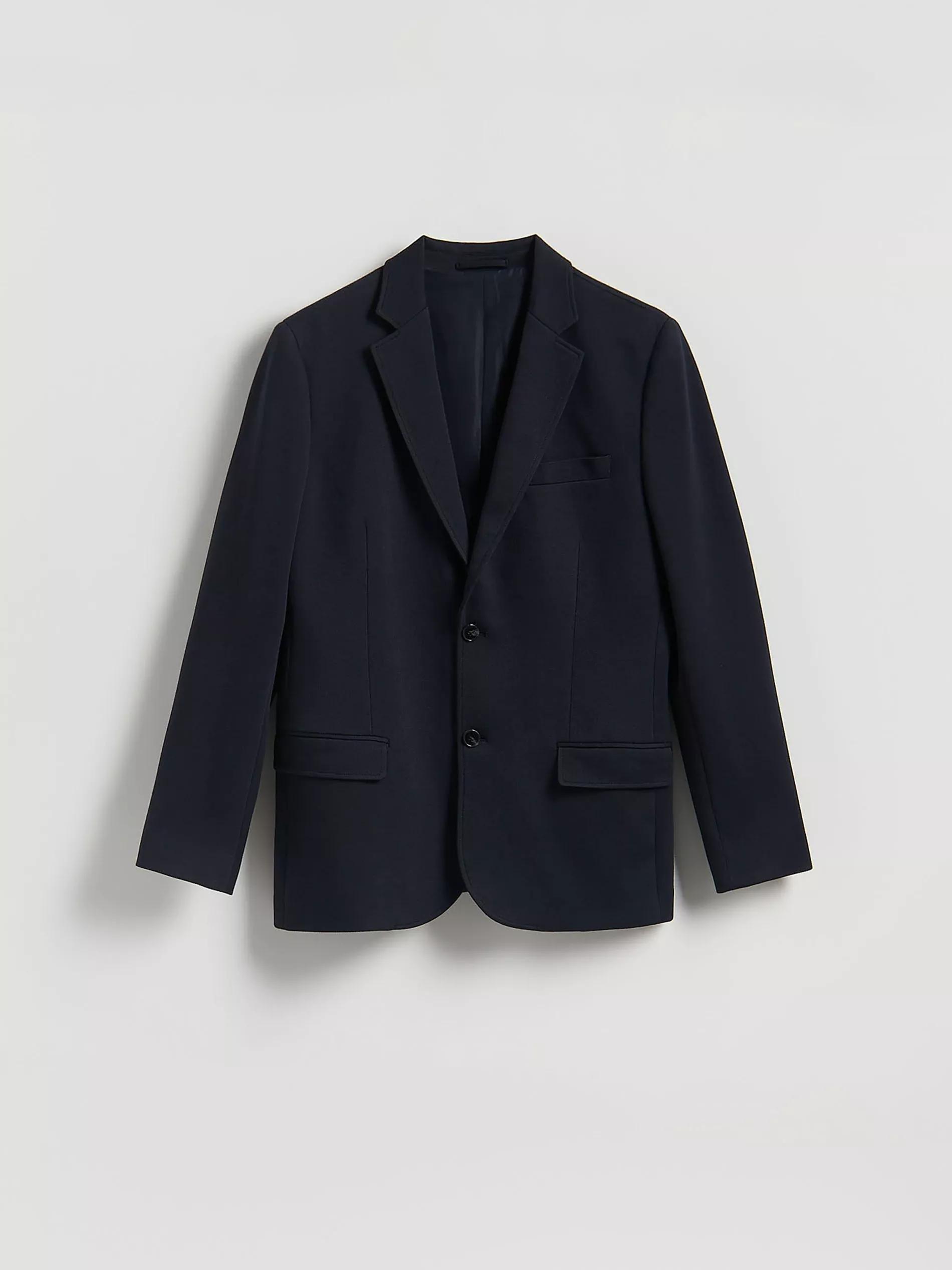 Navy Slim Fit Blazer, , medium