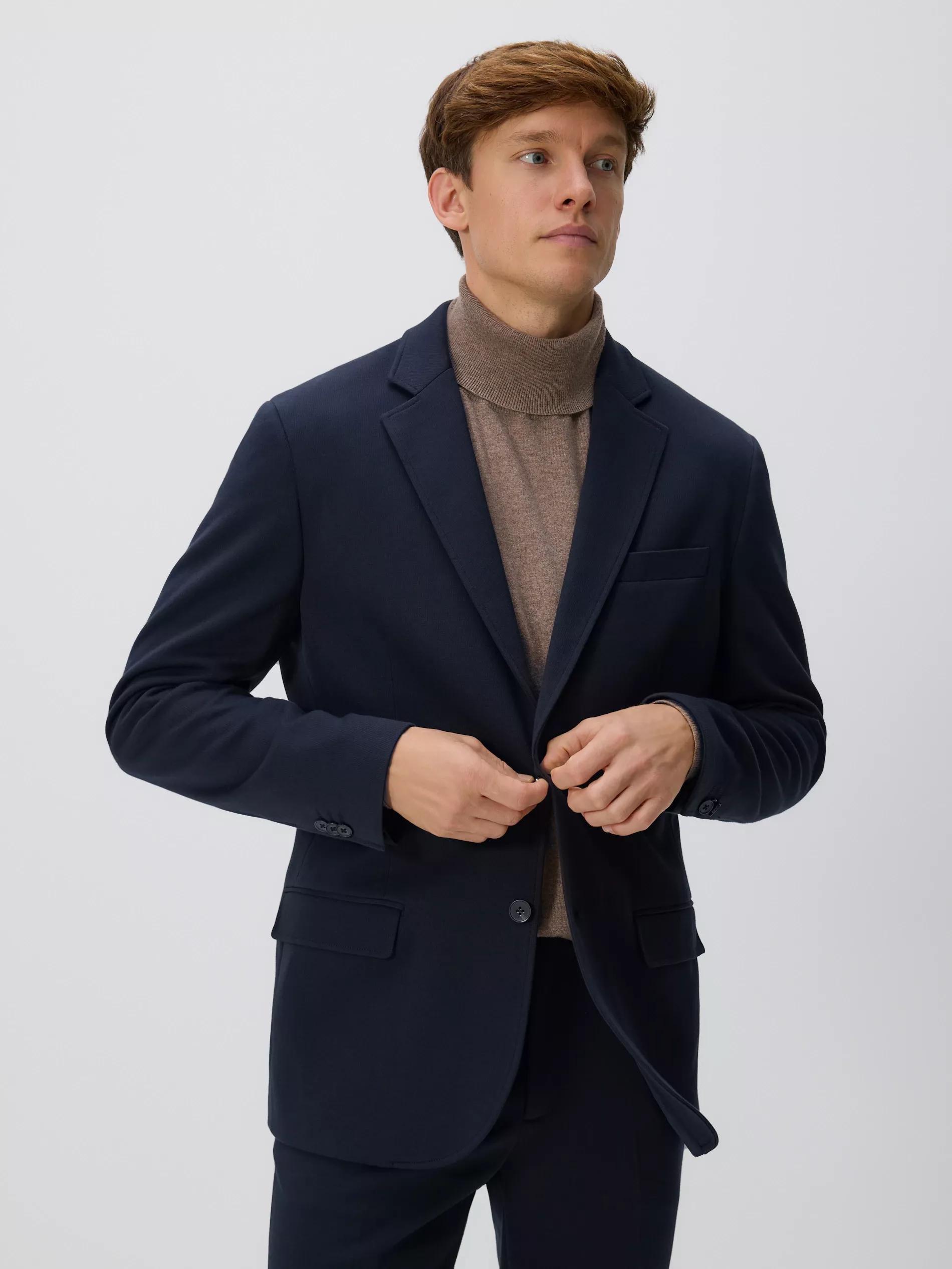 NAVY Slim fit blazer, Navy, large image number 0
