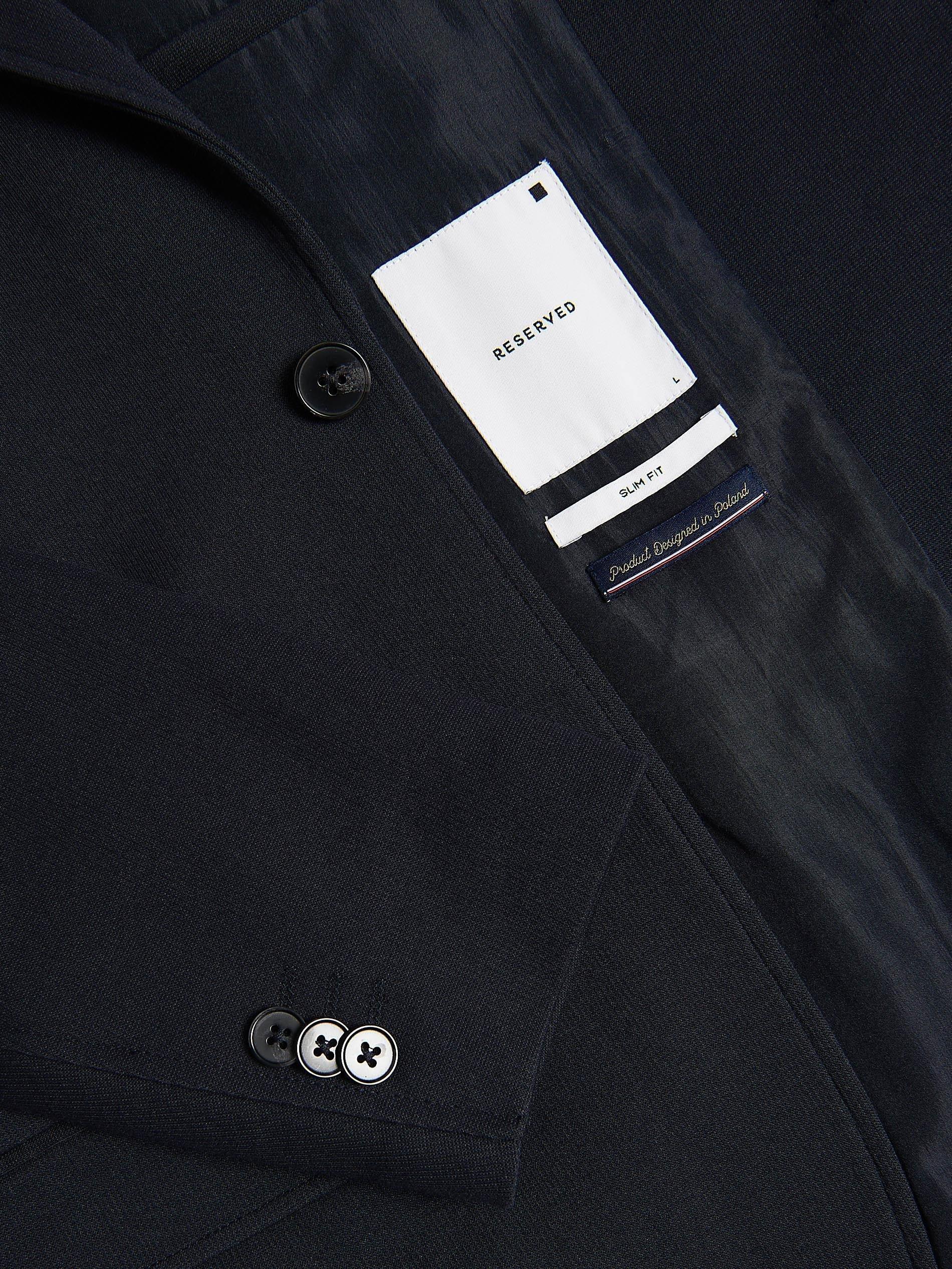 Navy Slim Fit Blazer, , large image number 1