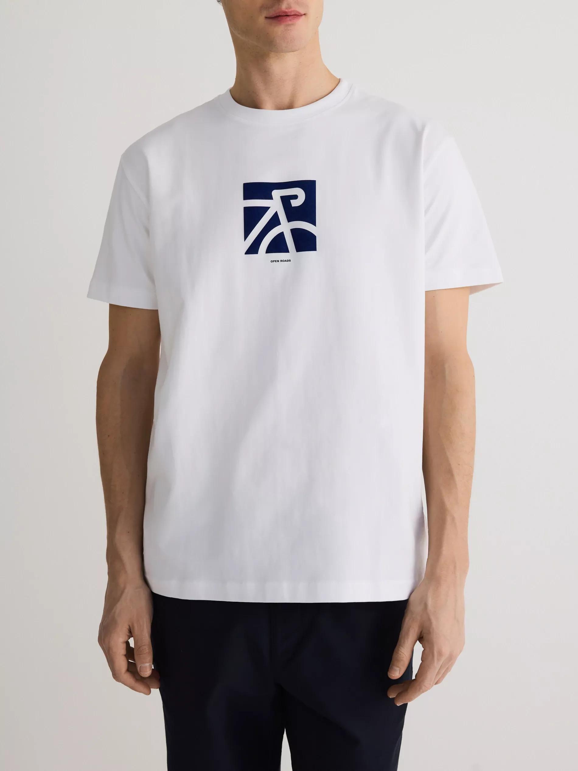 White Comfort Fit T-Shirt With Print, , large image number 0