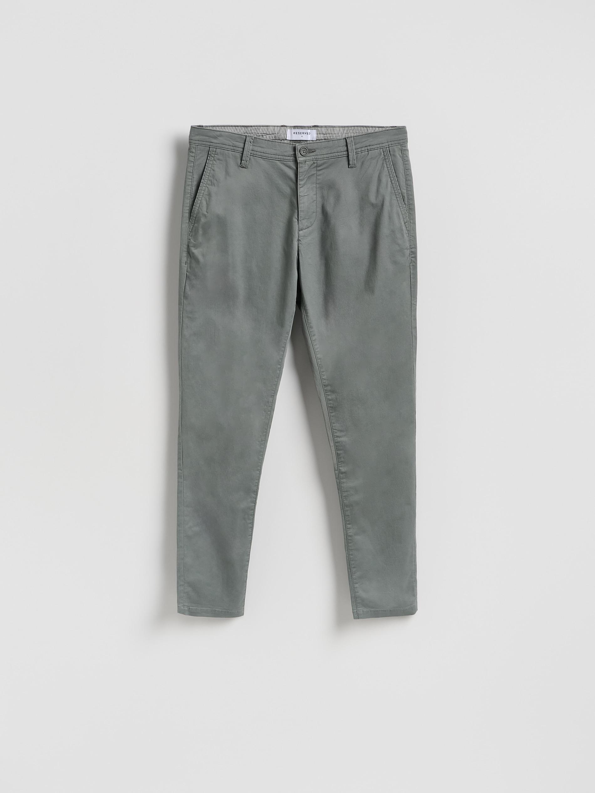 Green Chino Slim Fit Trousers, Green, large image number 3