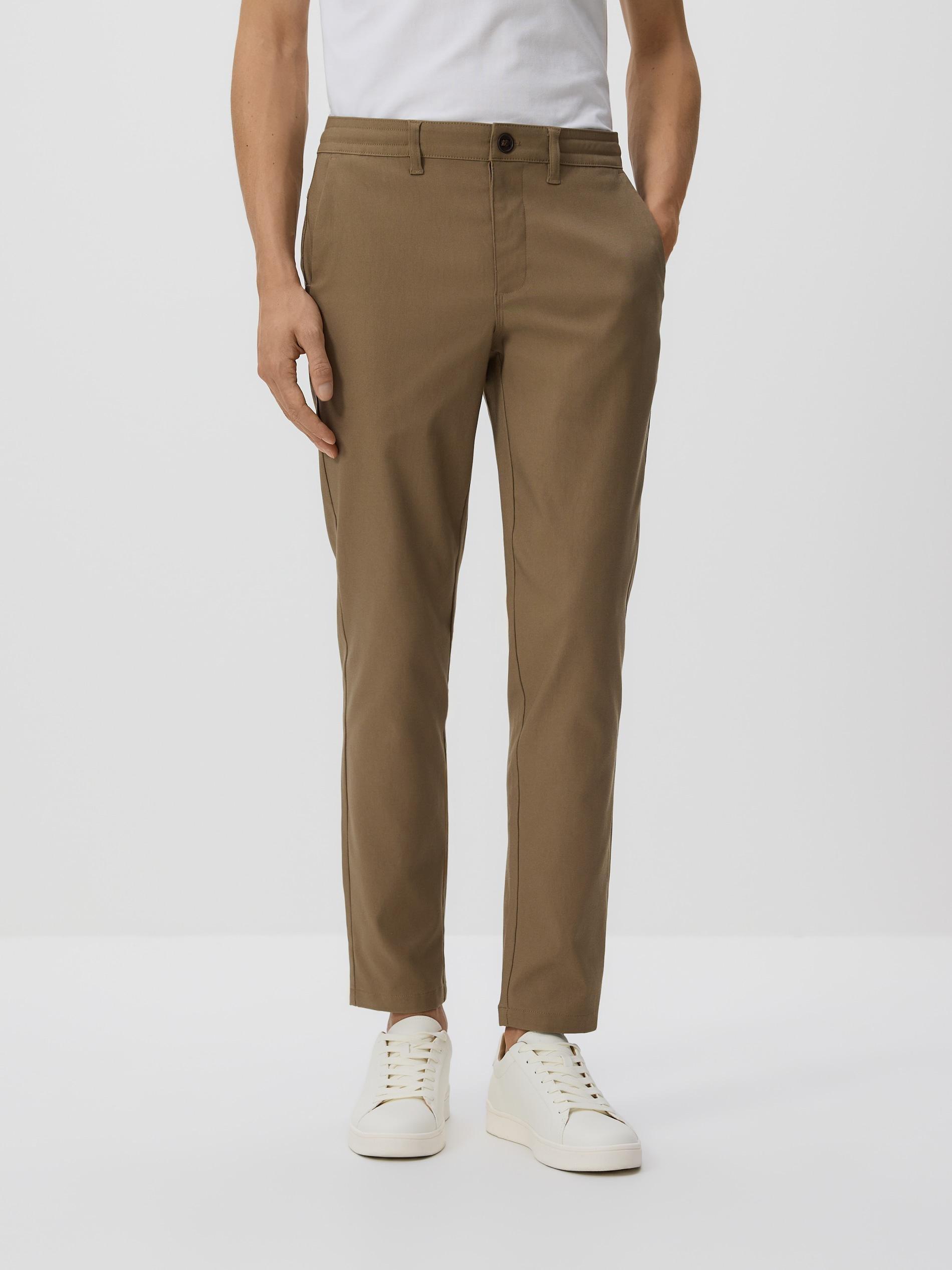 Beige Chino Carrot Trousers, Beige, large image number 0
