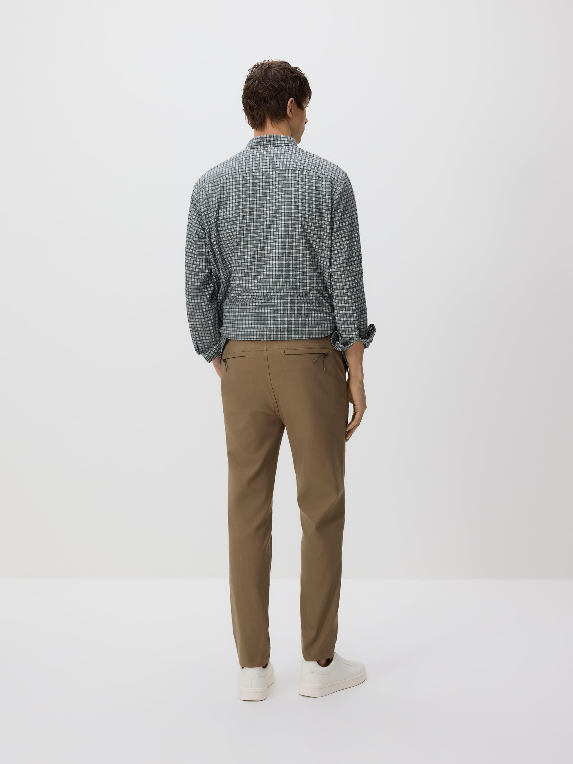 Beige Chino Carrot Trousers, Beige, large image number 1