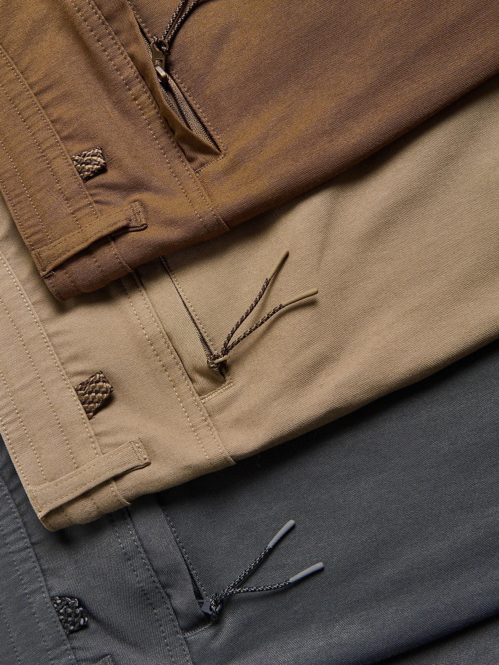 Gold Brown Chino Carrot Trousers, Brown, large image number 5