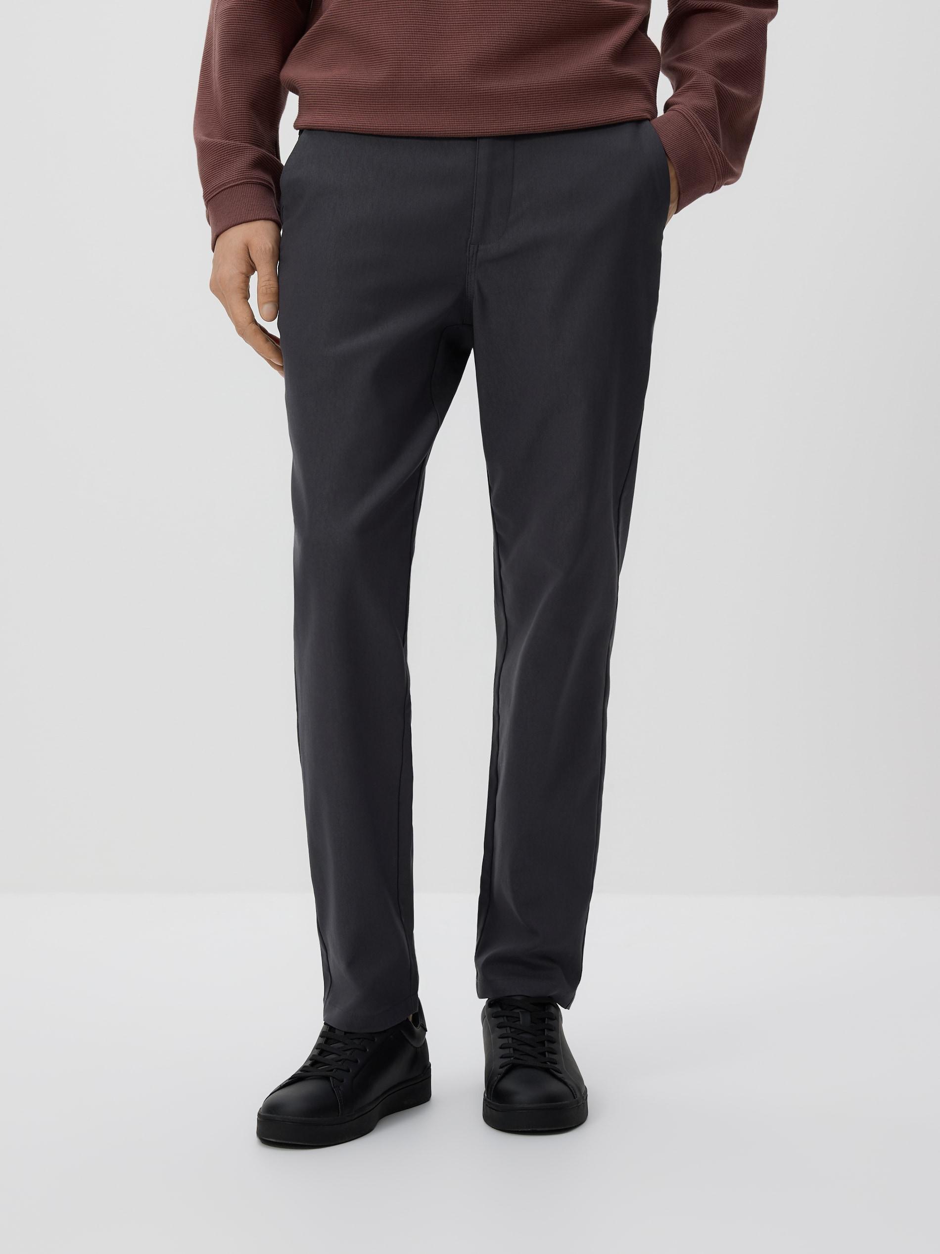 Grey Chino Carrot Trousers, Grey, large image number 1