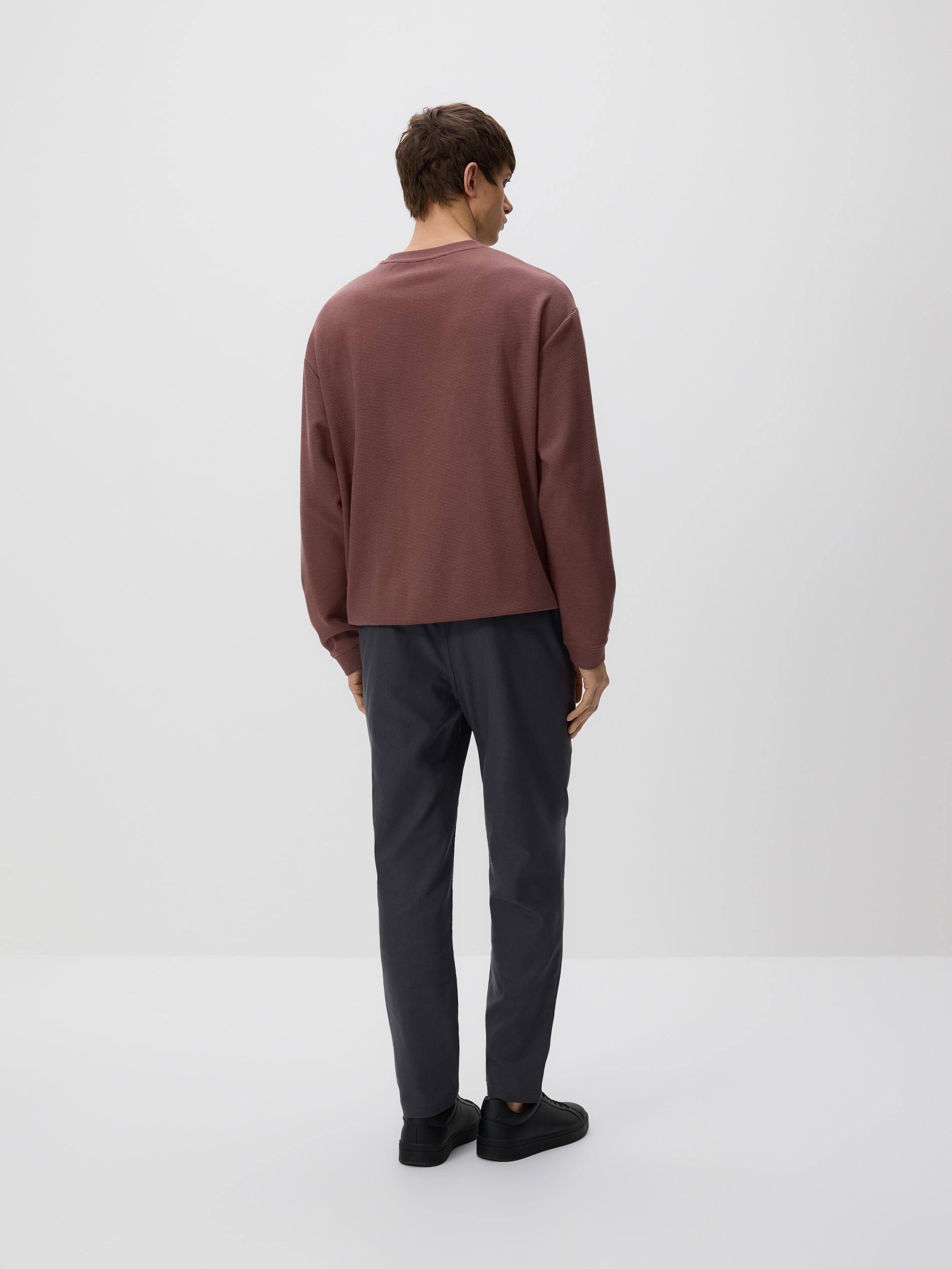 Grey Chino Carrot Trousers, Grey, large image number 3