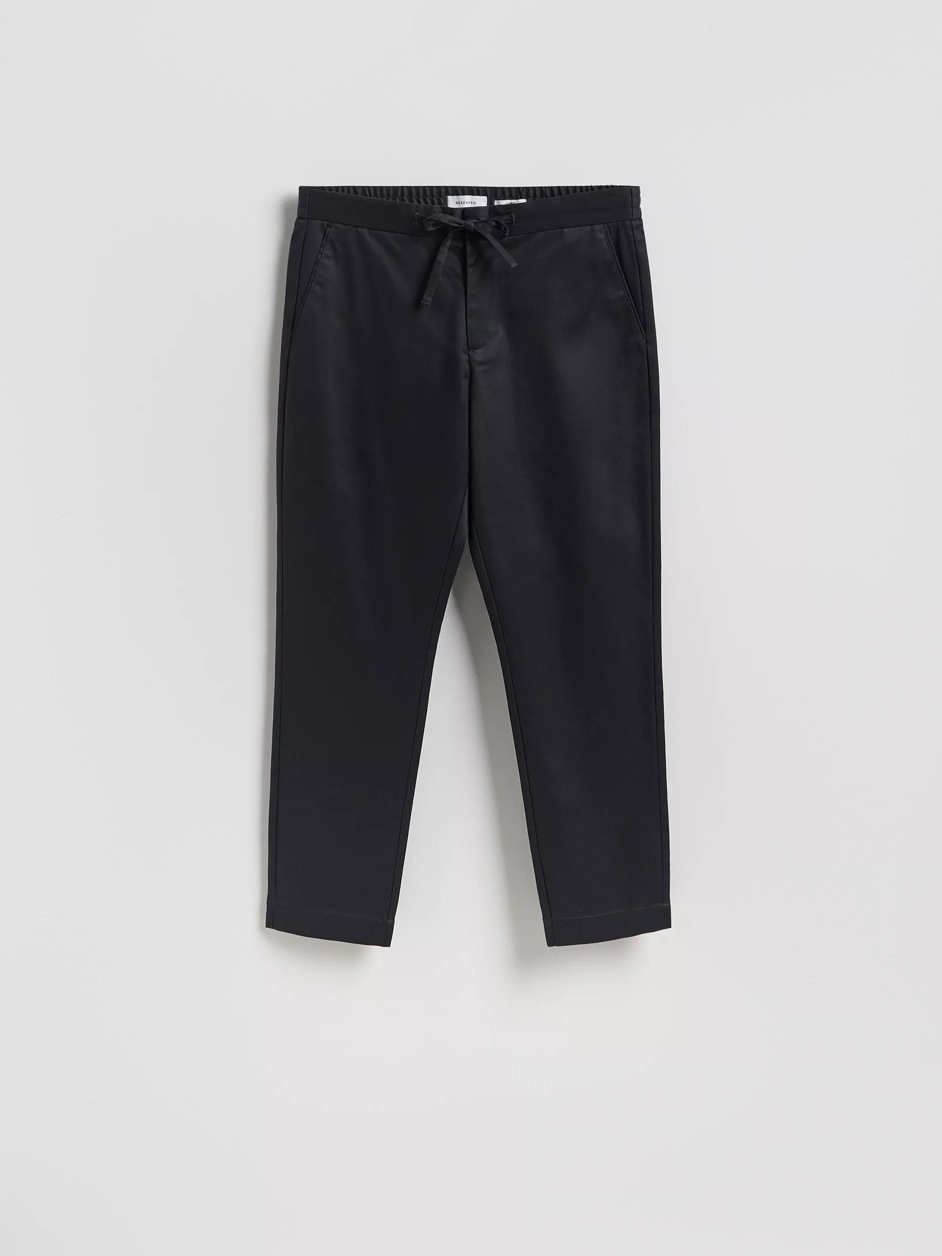 Navy Carrot Trousers, Navy, large image number 0