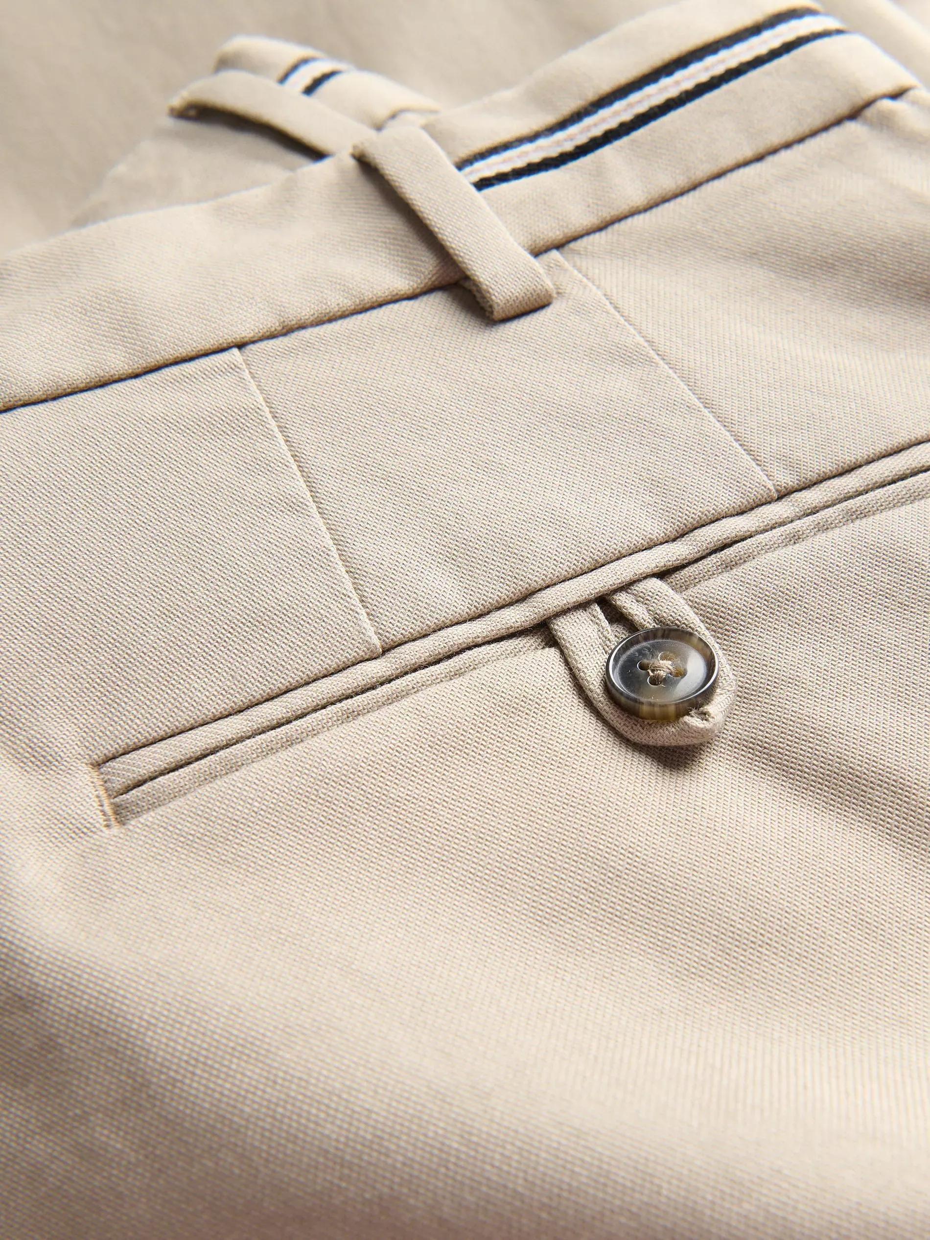 Beige Slim Chinos With High Cotton Content, , large image number 5