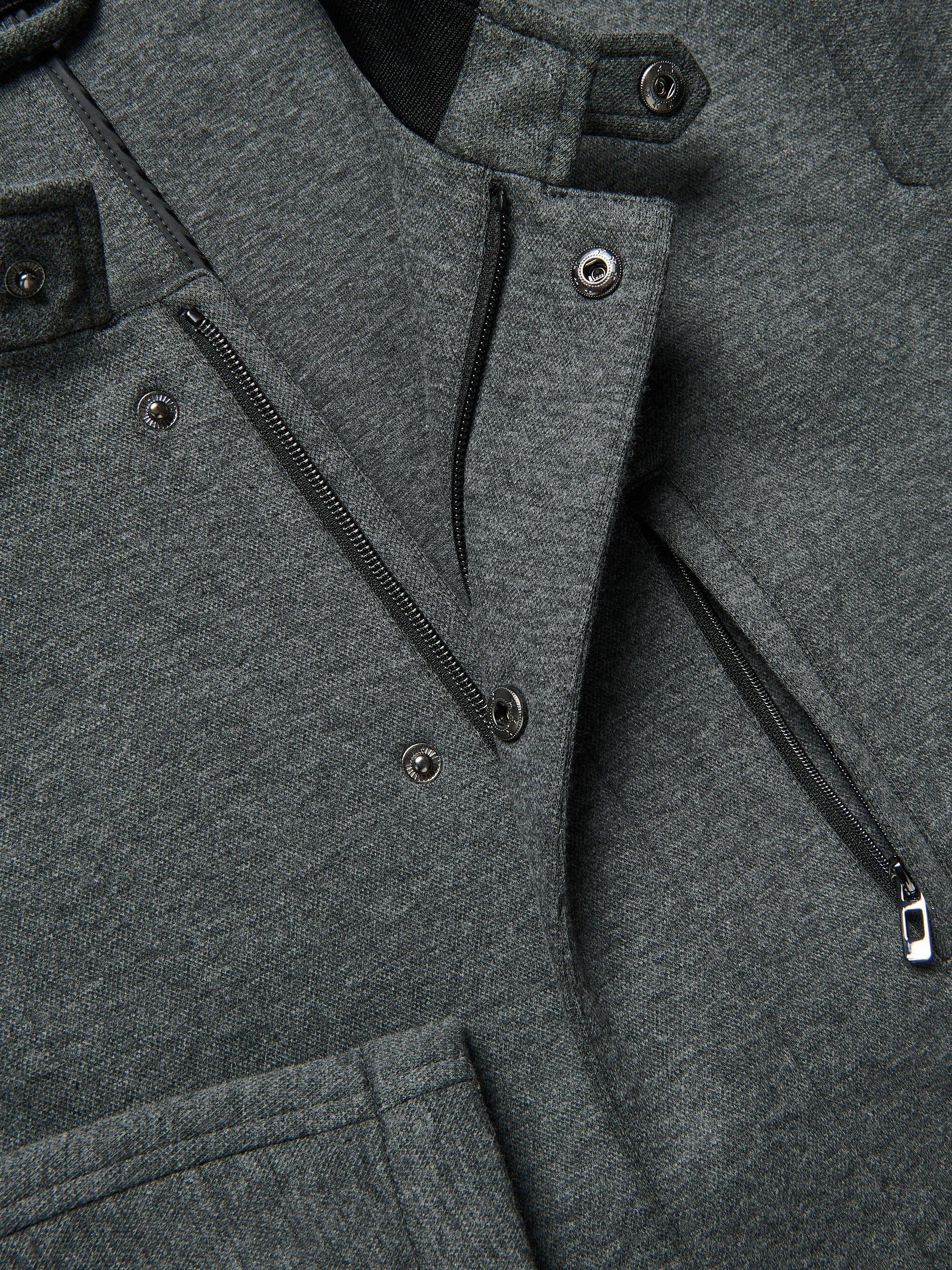 Grey Blazer With Stand-Up Collar, Grey, large image number 1
