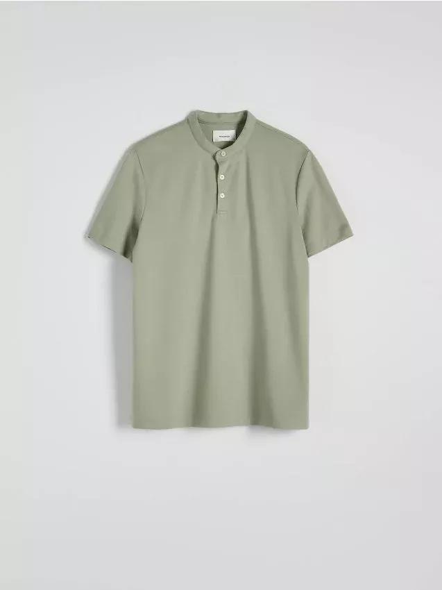 Green Solid Jersey Polo Shirt, , large image number 0