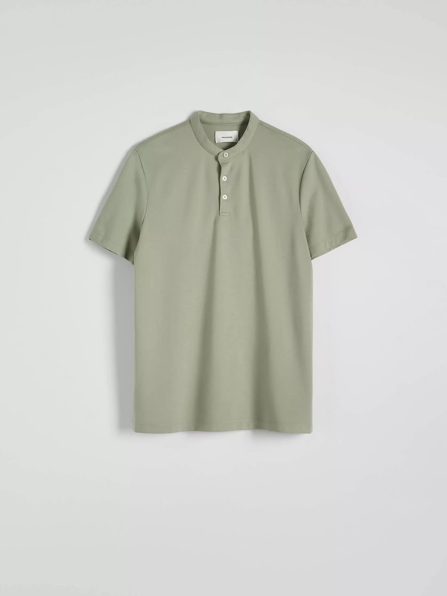 Green Solid Jersey Polo Shirt, , large image number 1