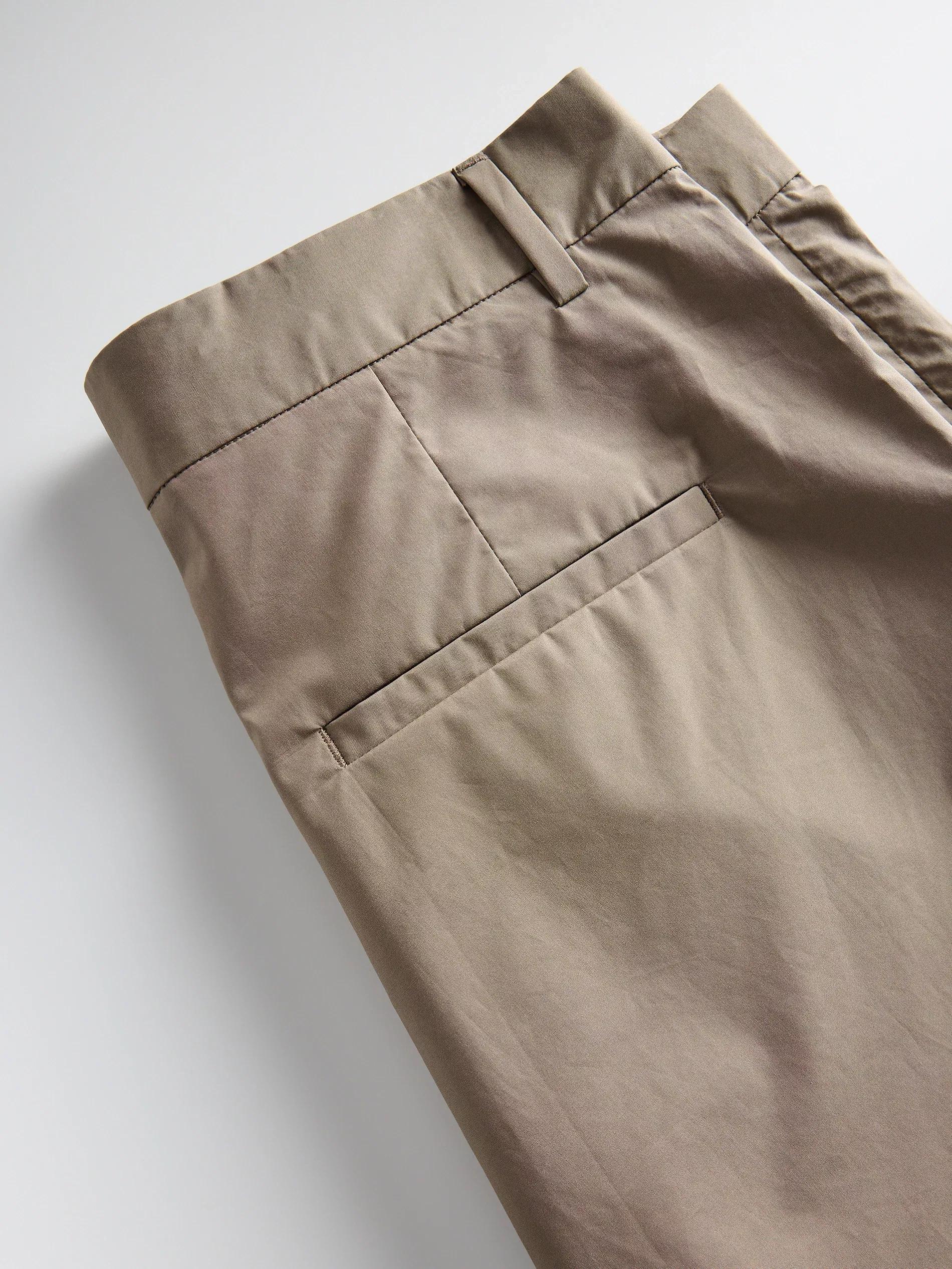 Beige Cotton Shorts, , large image number 4