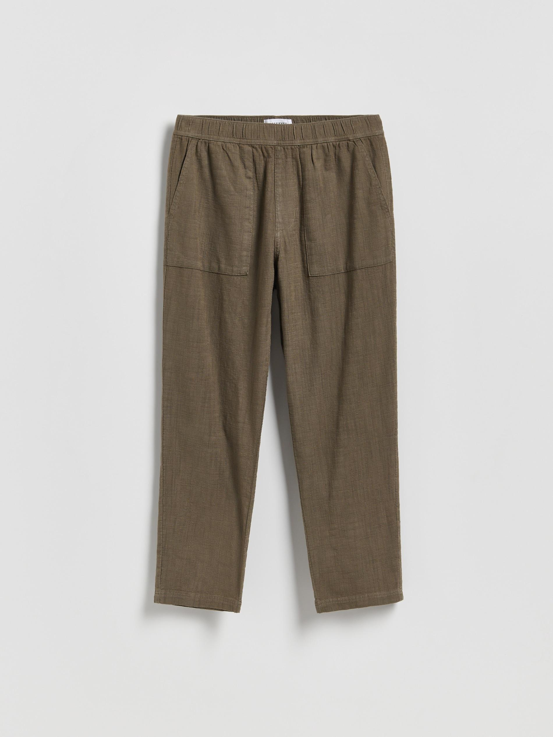 Brown Cotton Joggers, Brown, large image number 3