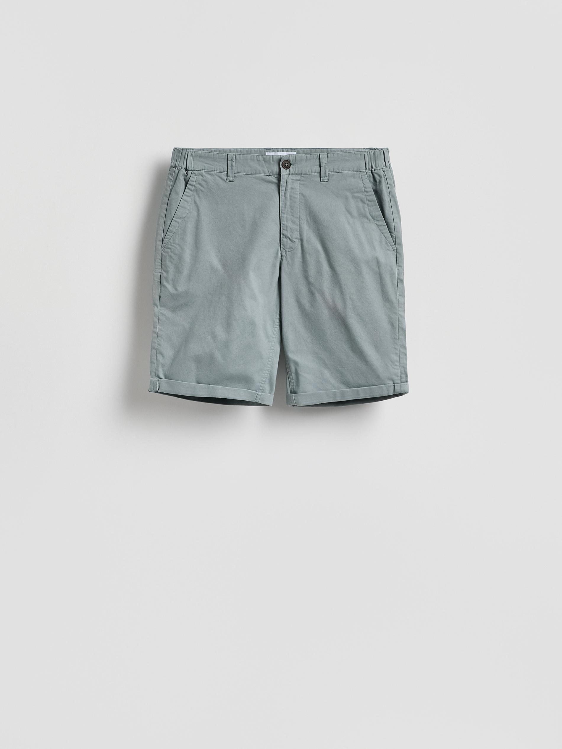 Green Cotton Rich Chino Shorts, Green, large image number 3