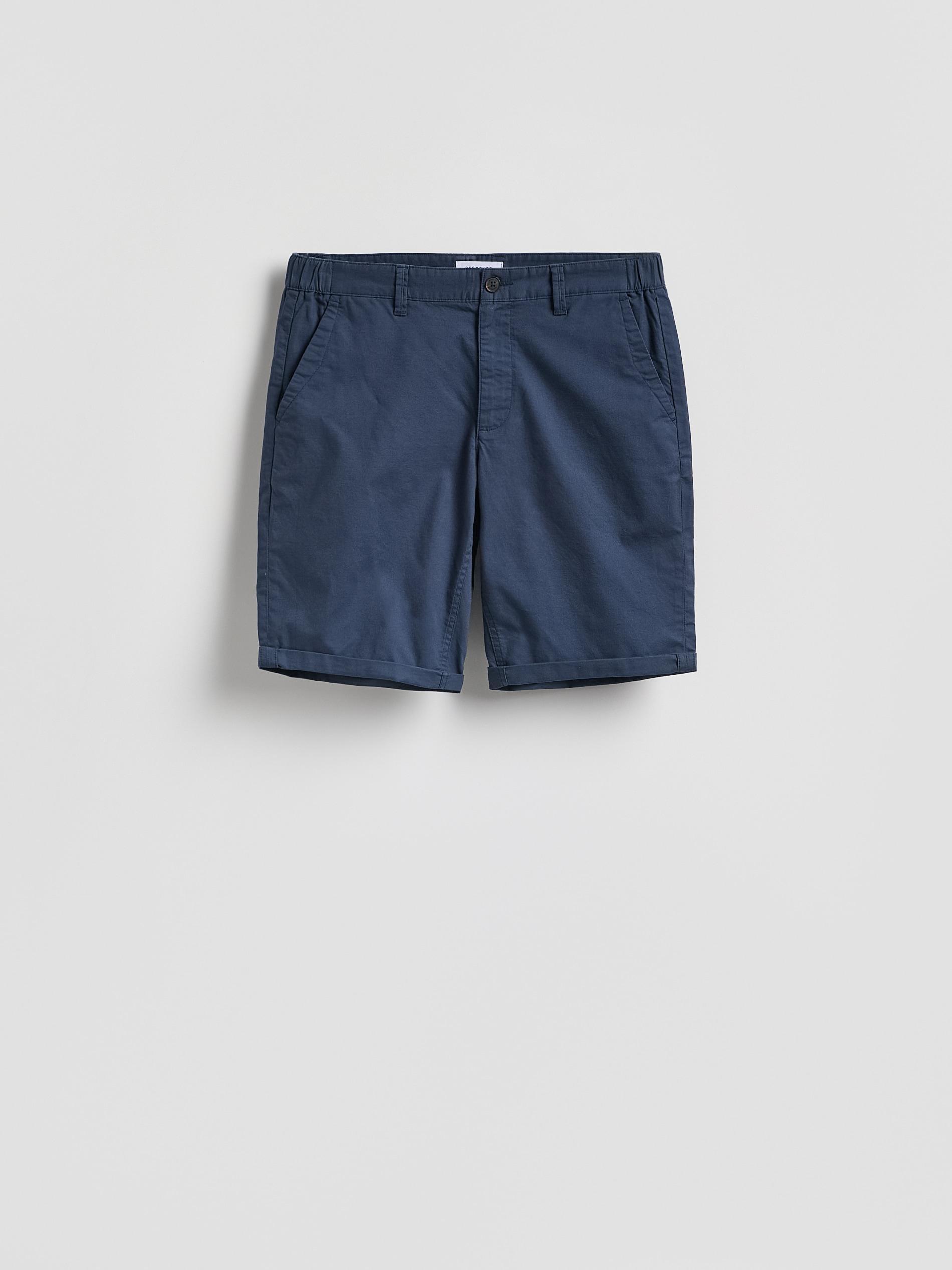 Navy Cotton Rich Chino Shorts, Navy, large image number 3