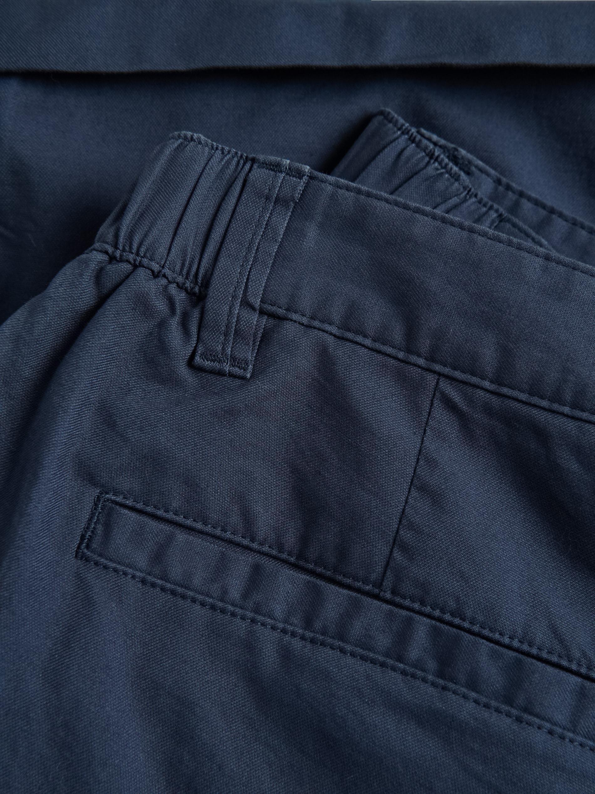 Navy Cotton Rich Chino Shorts, Navy, large image number 4