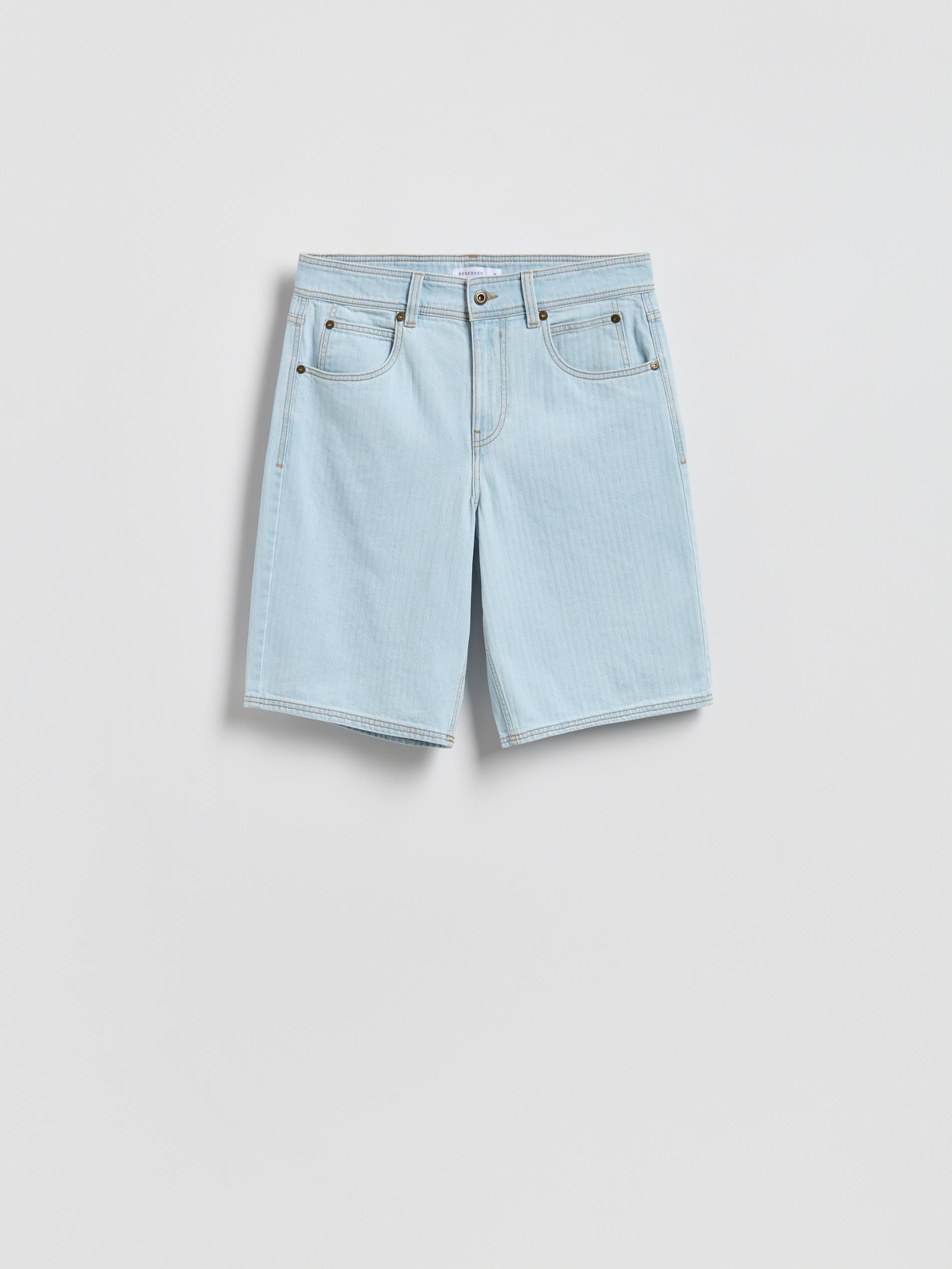 Blue Loose Shorts, Blue, large image number 4
