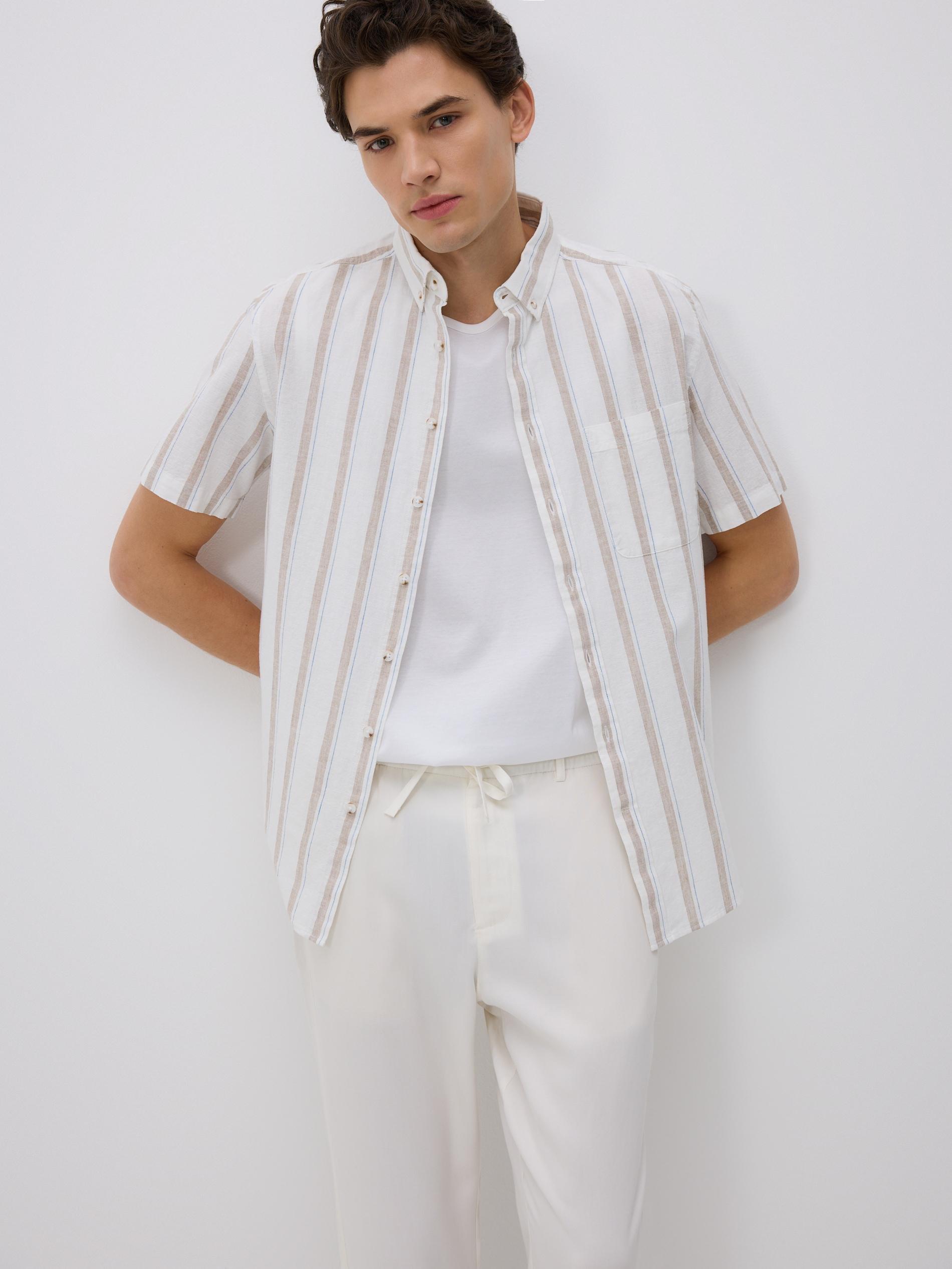 White Lyocell Trousers, White, large image number 2