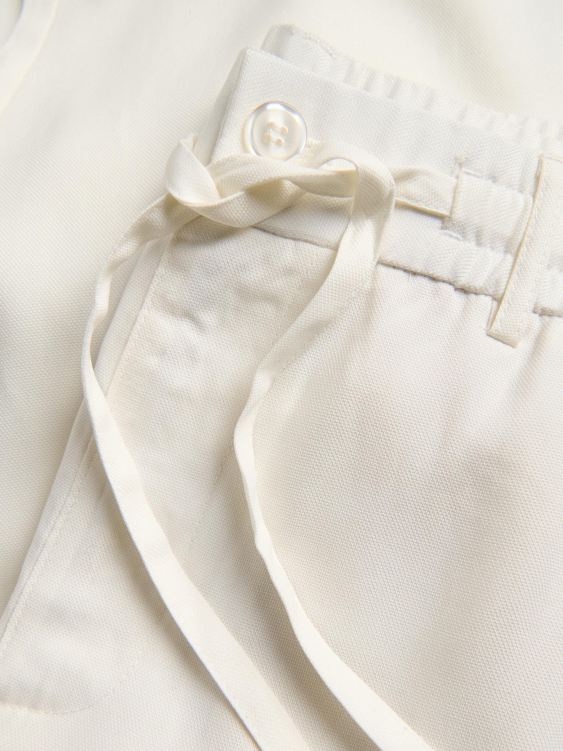 White Lyocell Trousers, White, large image number 5
