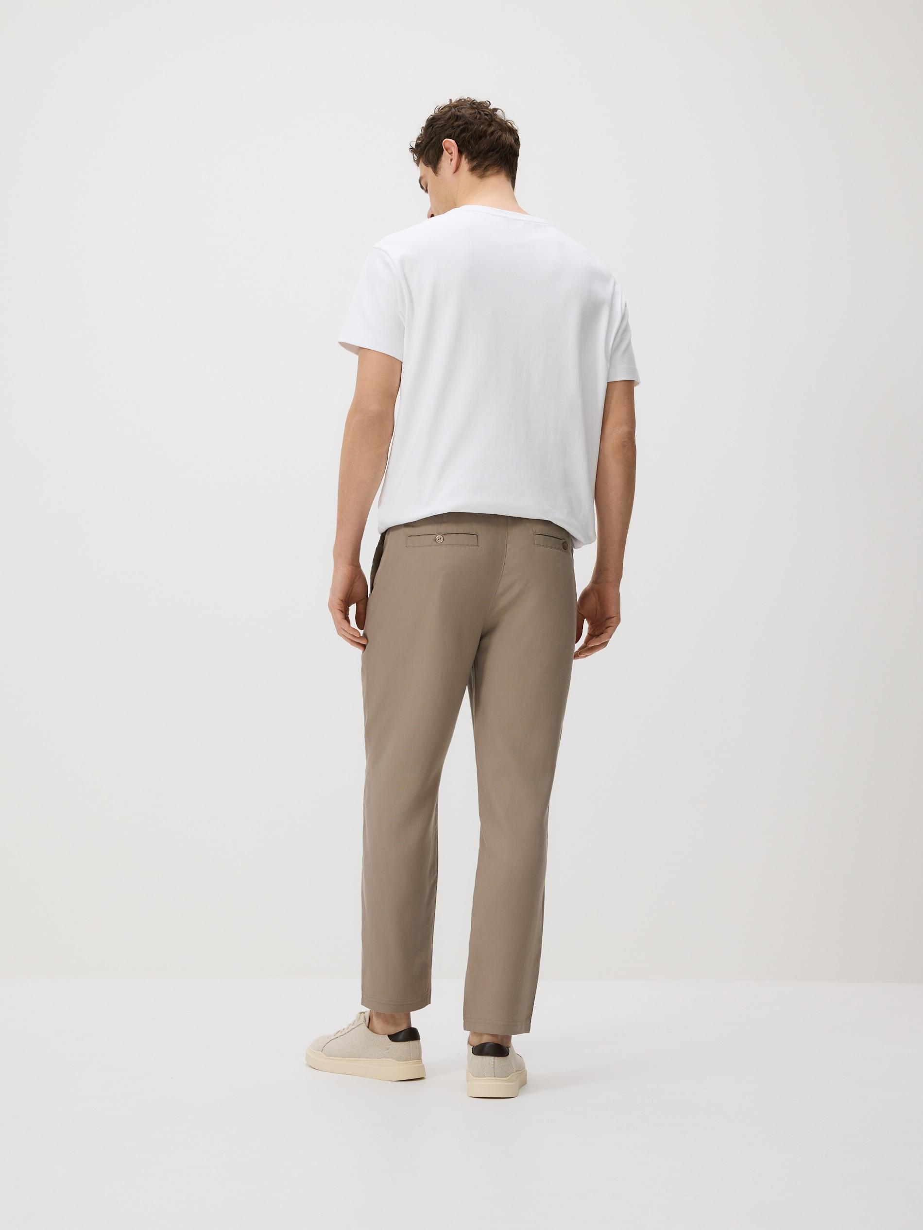 Brown Lyocell Trousers, Brown, large image number 2