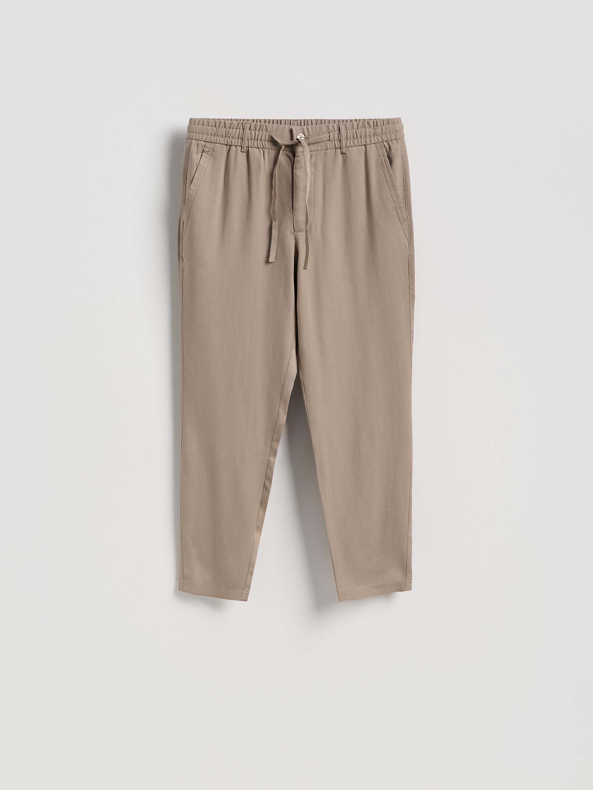 Brown Lyocell Trousers, Brown, large image number 3