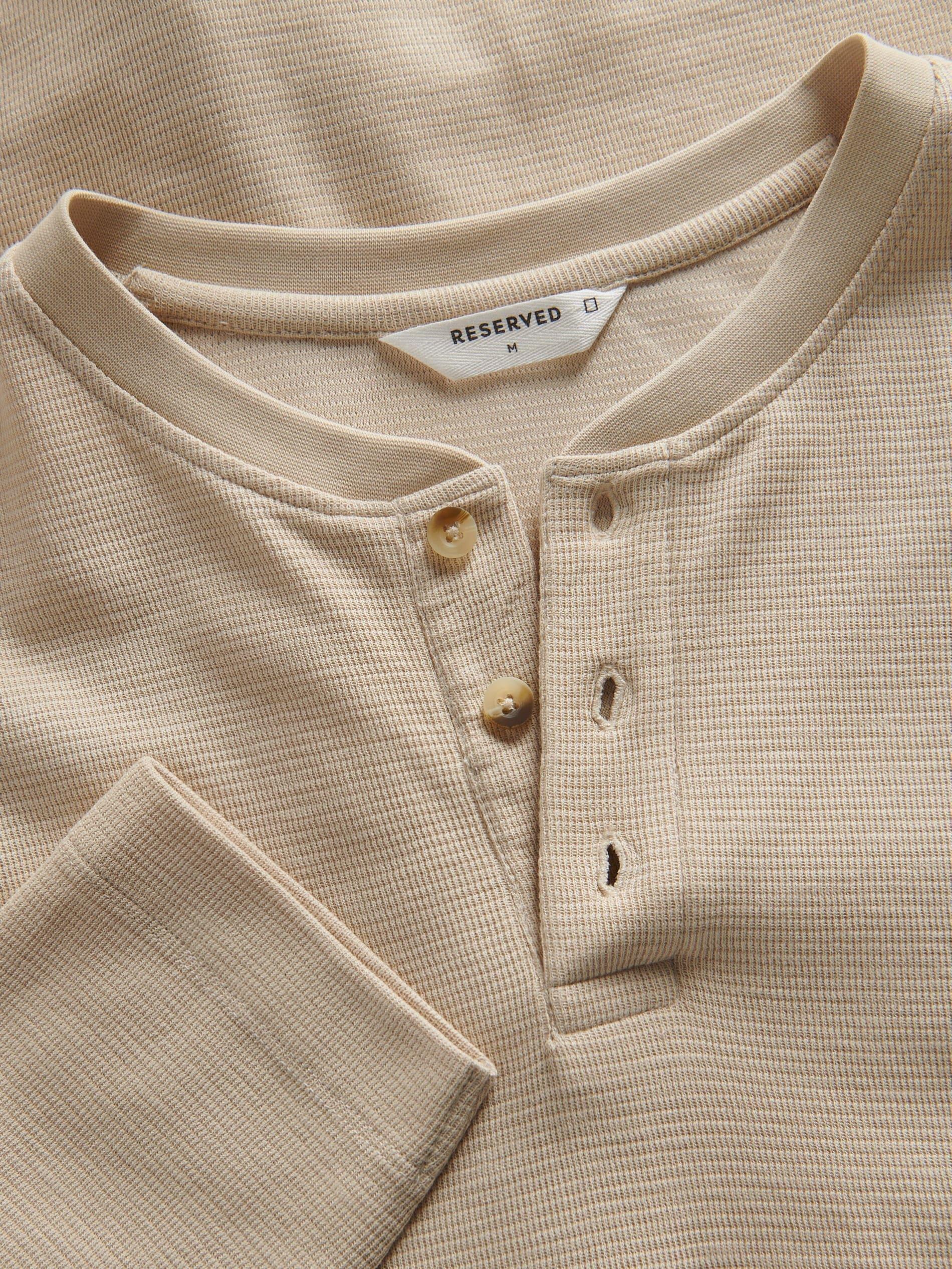 Cream Long-Sleeved Cotton Shirt, , large image number 4