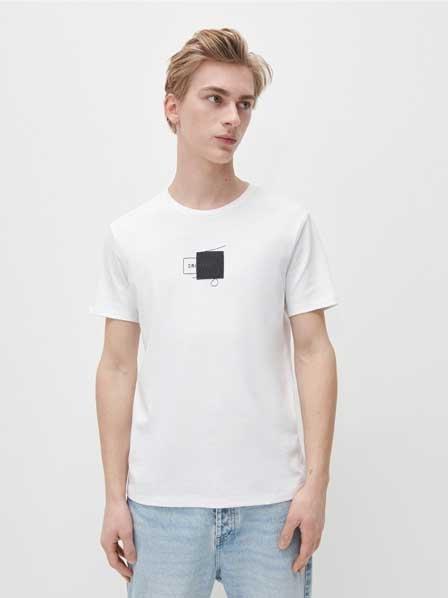 White Printed T-Shirt, , large image number 0