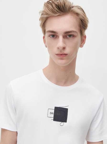 White Printed T-Shirt, , large image number 2