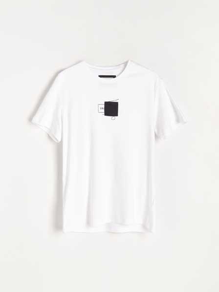 White Printed T-Shirt, , large image number 3