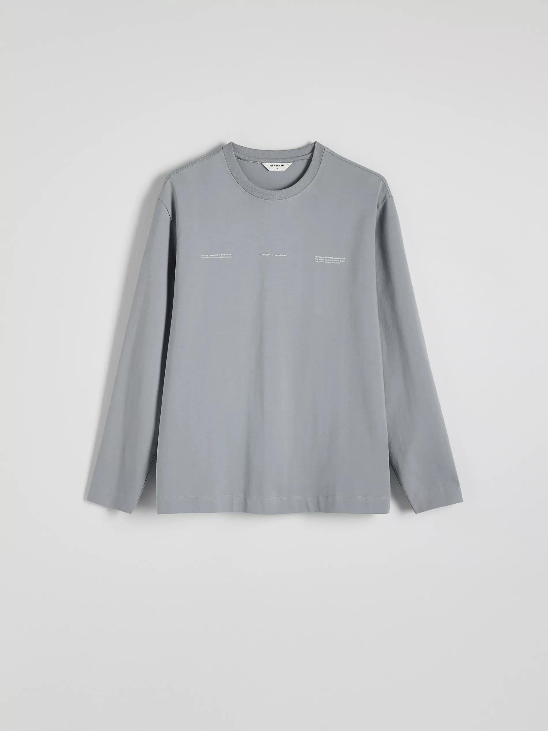 Blue Long-Sleeved Shirt In Regular Fit With Print, , large image number 5