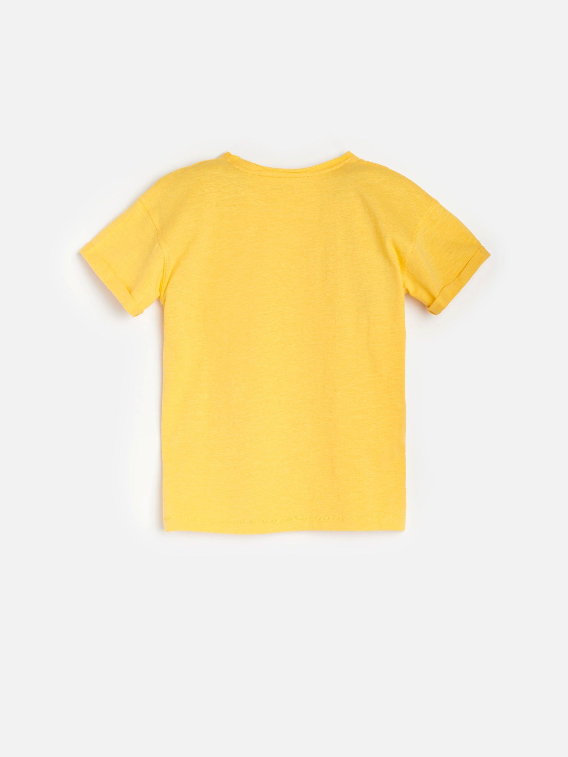 Yellow Printed Shirt , Kids Boys, , large image number 3