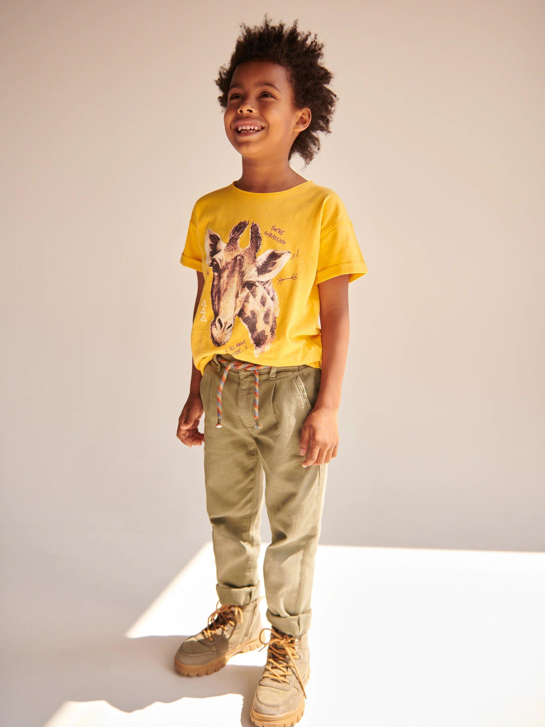 Yellow Printed Shirt , Kids Boys, , large image number 4