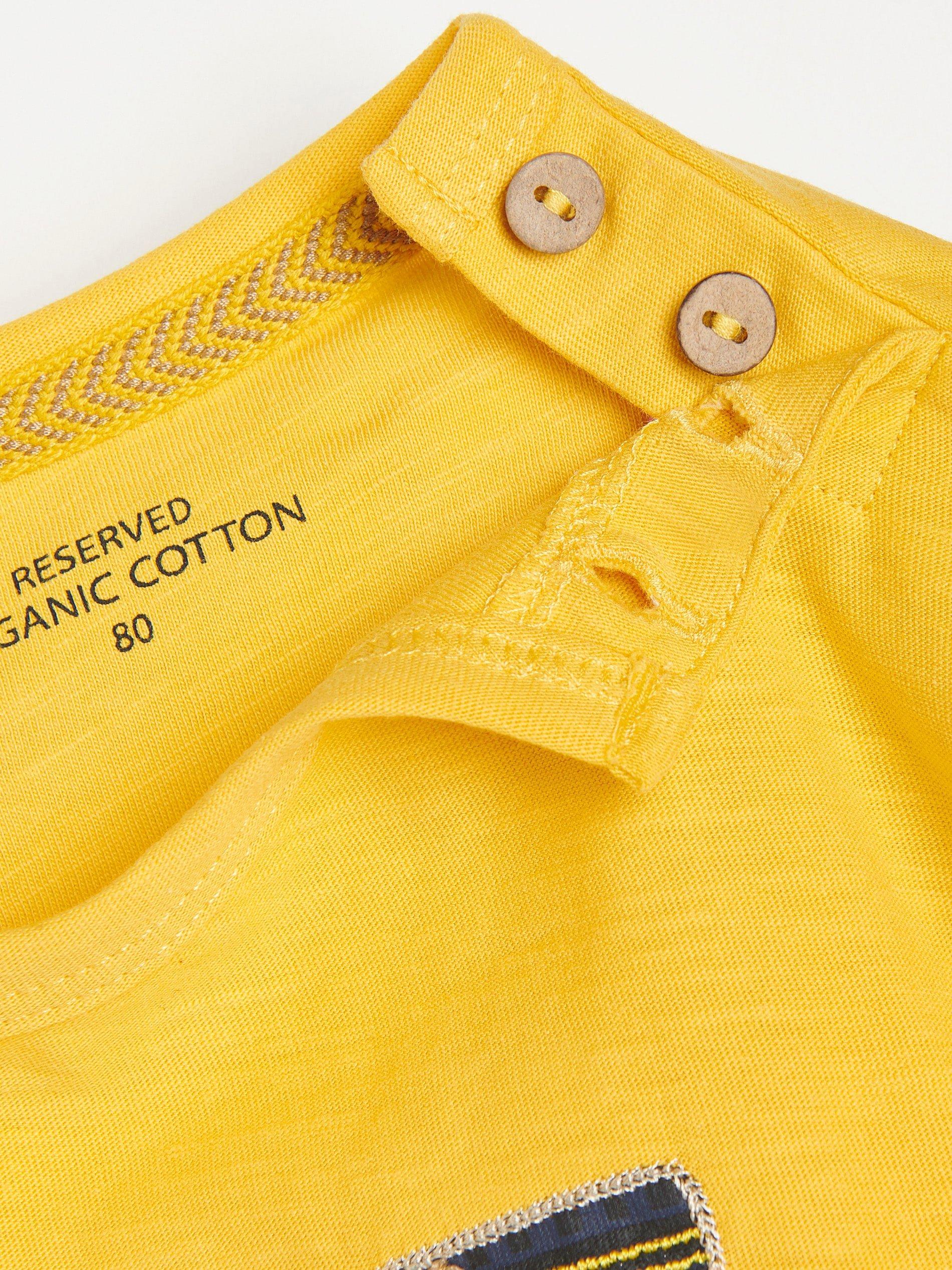 Yellow Cotton T-Shirt , Kids Boys, , large image number 1