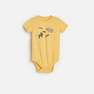 Reserved - Yellow Melange Bodysuit With Applique, Kids Boy