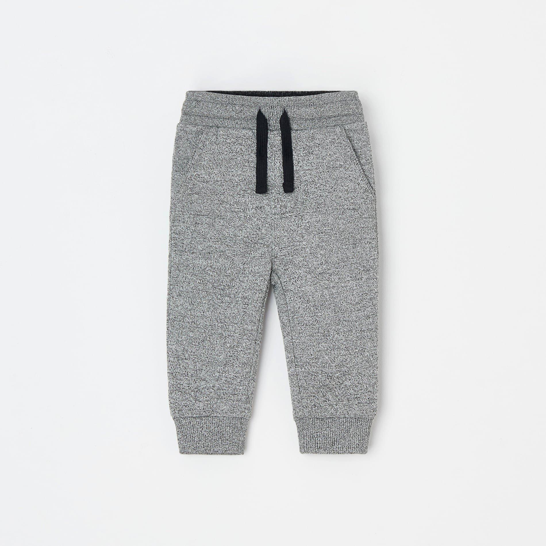 Grey Melange Sweatpants, Kids Boys, , large image number 2