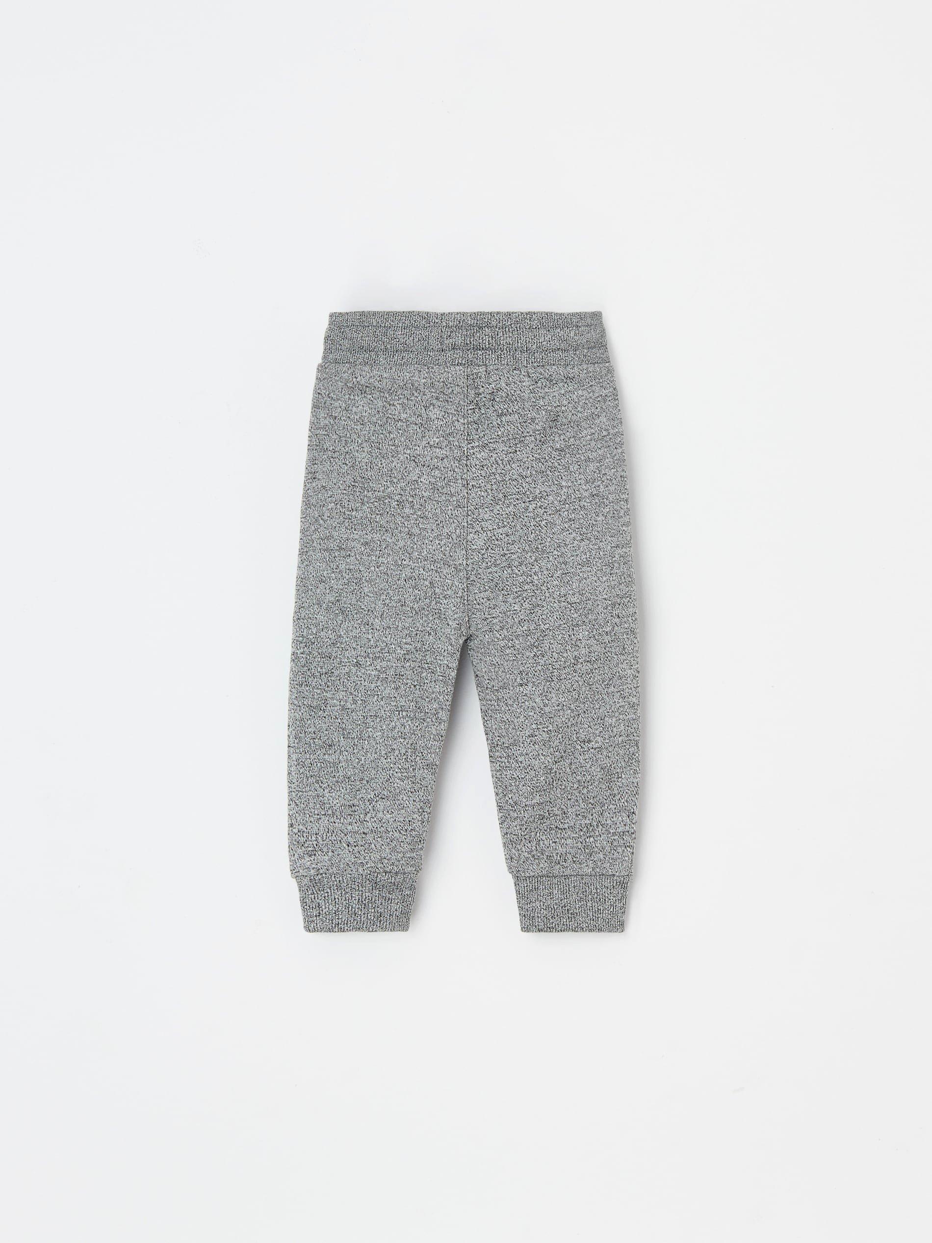 Grey Melange Sweatpants, Kids Boys, , large image number 3