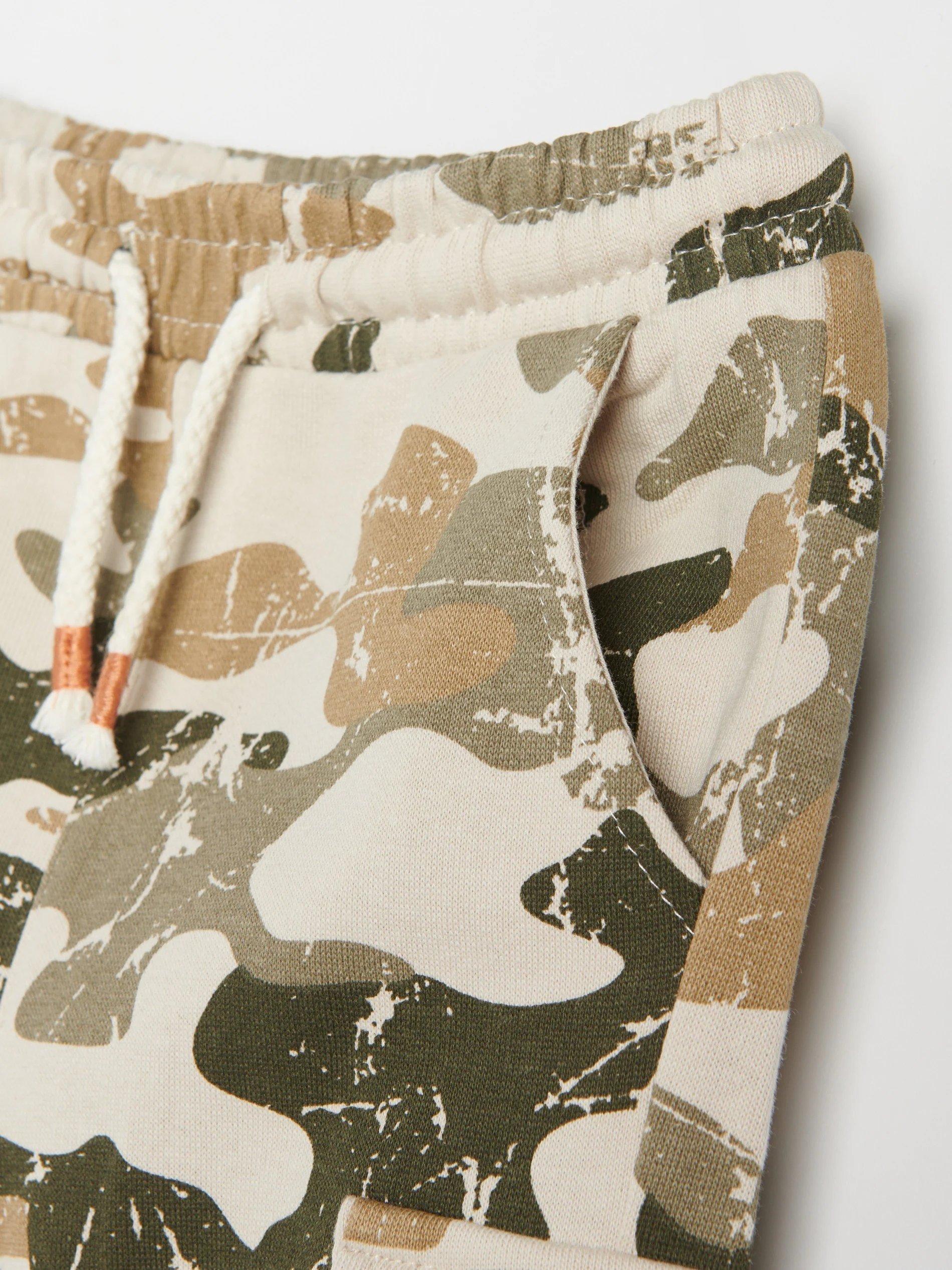 Beige Camo Sweatpants, Kids Boys, , large image number 3