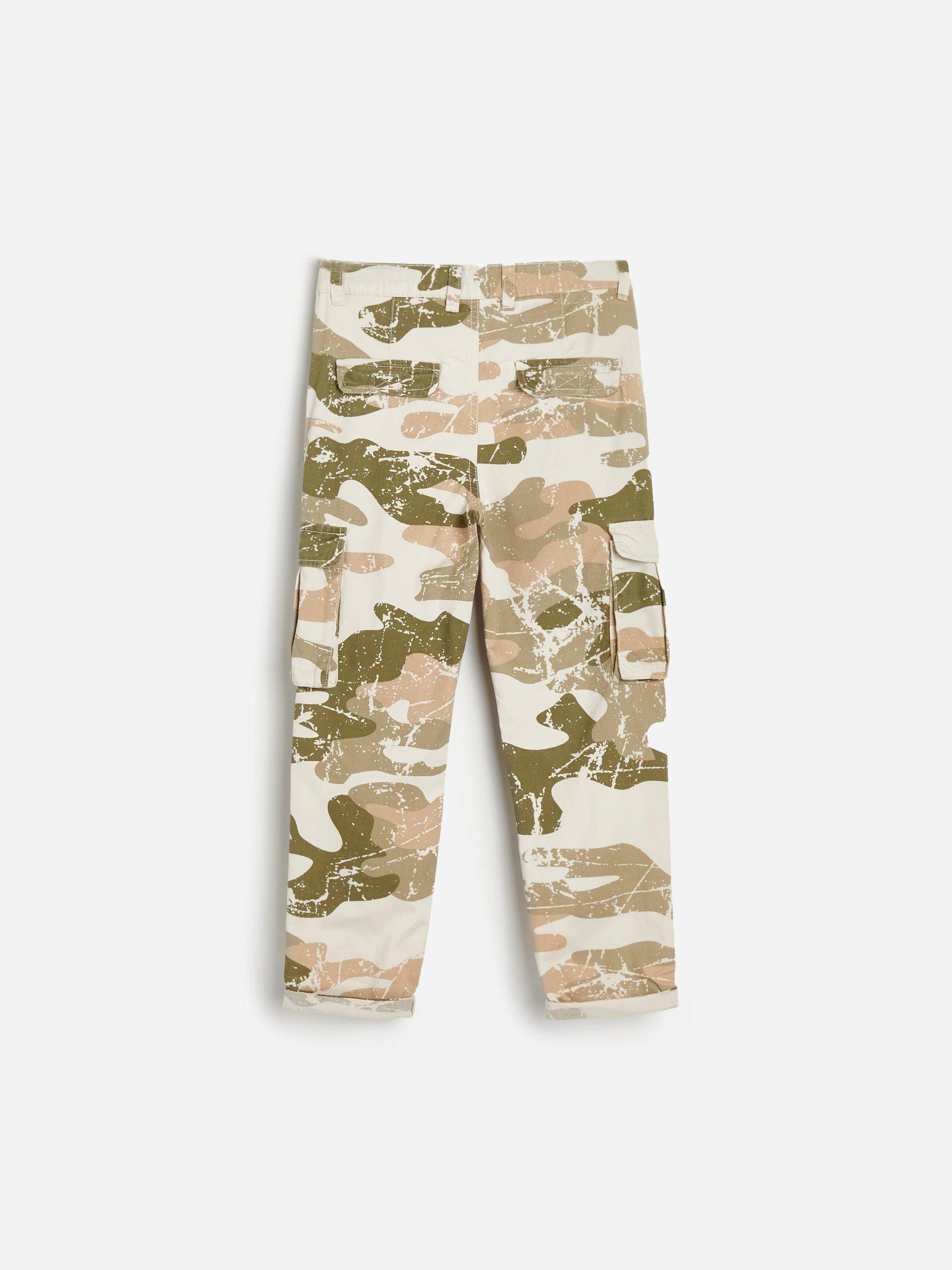 Beige Cargo Trousers , Kids Boys, , large image number 1