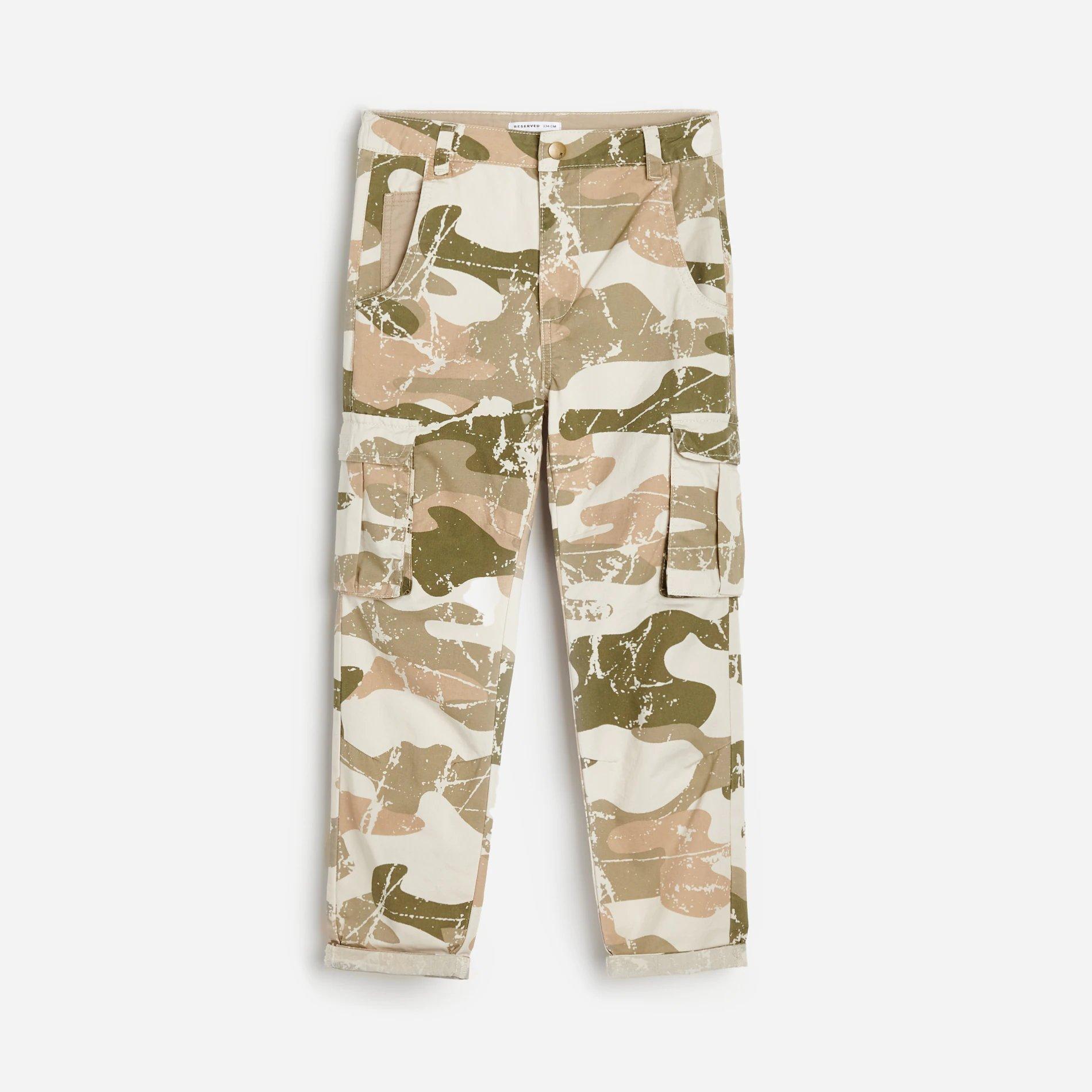 Beige Cargo Trousers , Kids Boys, , large image number 2