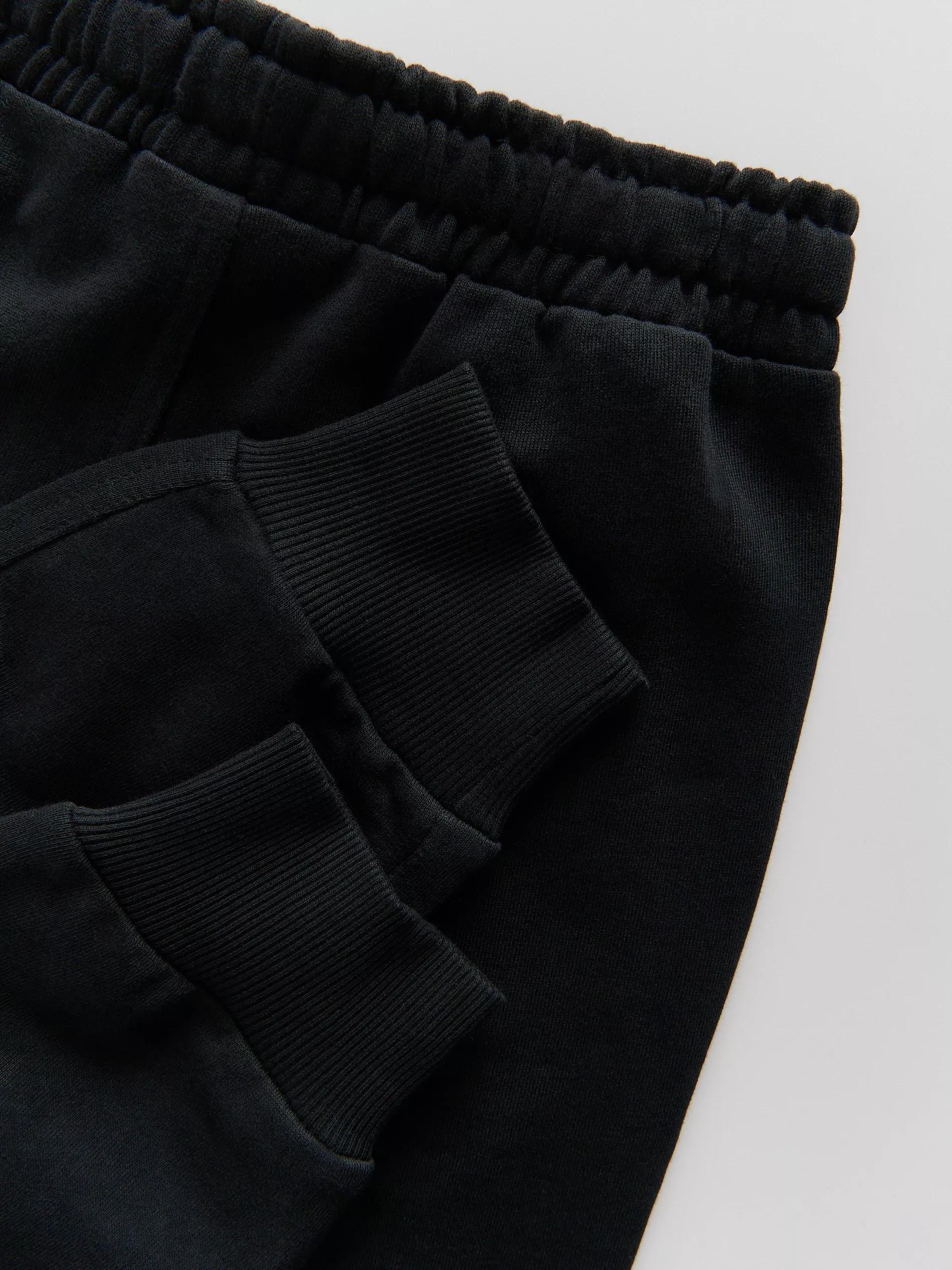 Black Jogger Pants, Black, medium