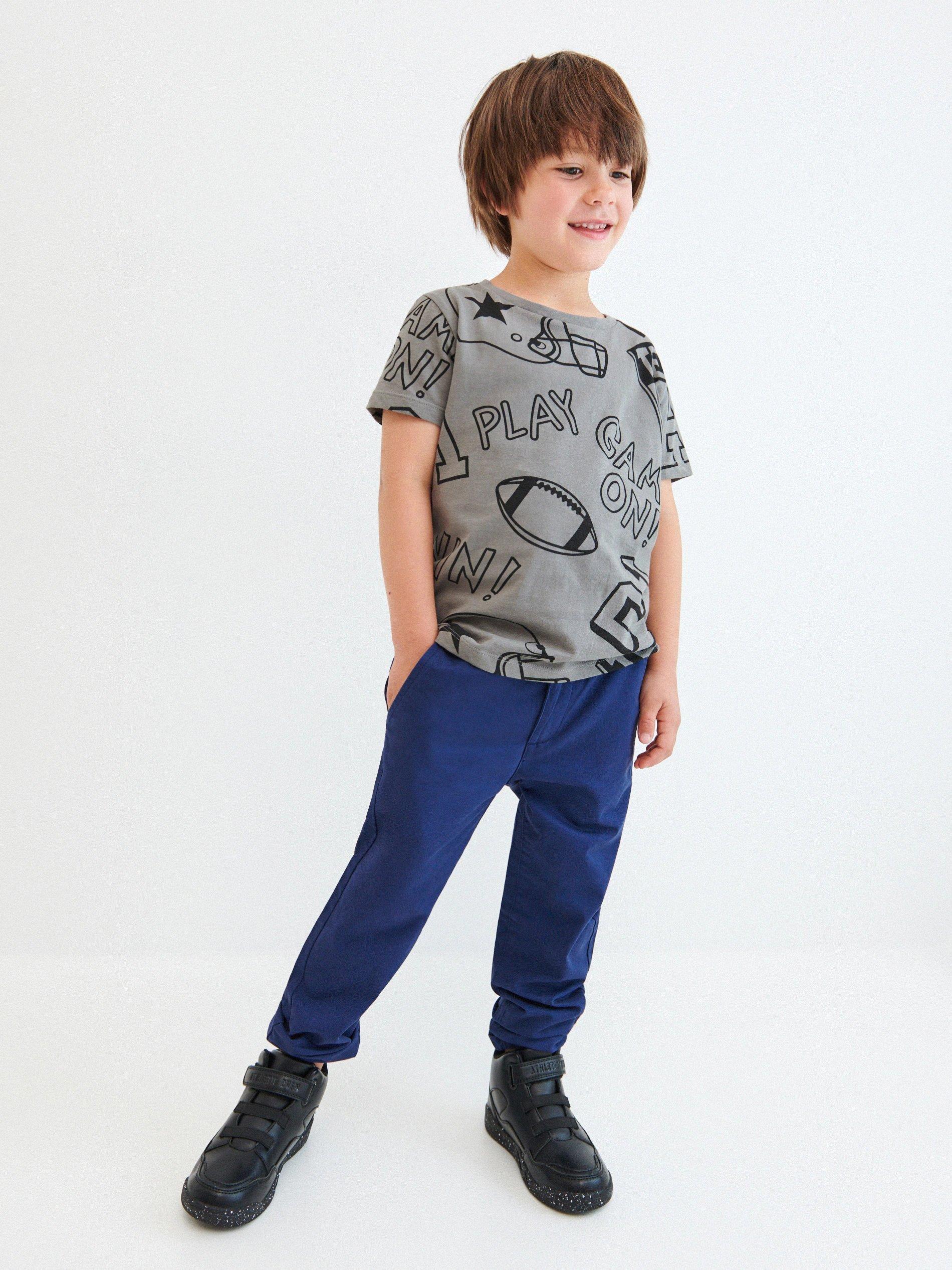 Navy Cotton Chino Trousers, Kids Boys, , large image number 4