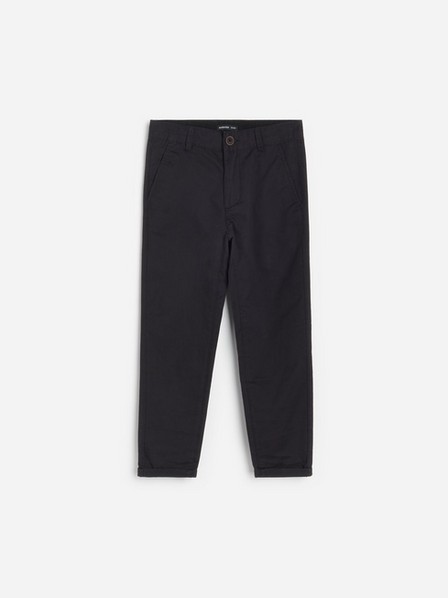 Reserved - Black Cotton Chino Trousers, Kids Boy