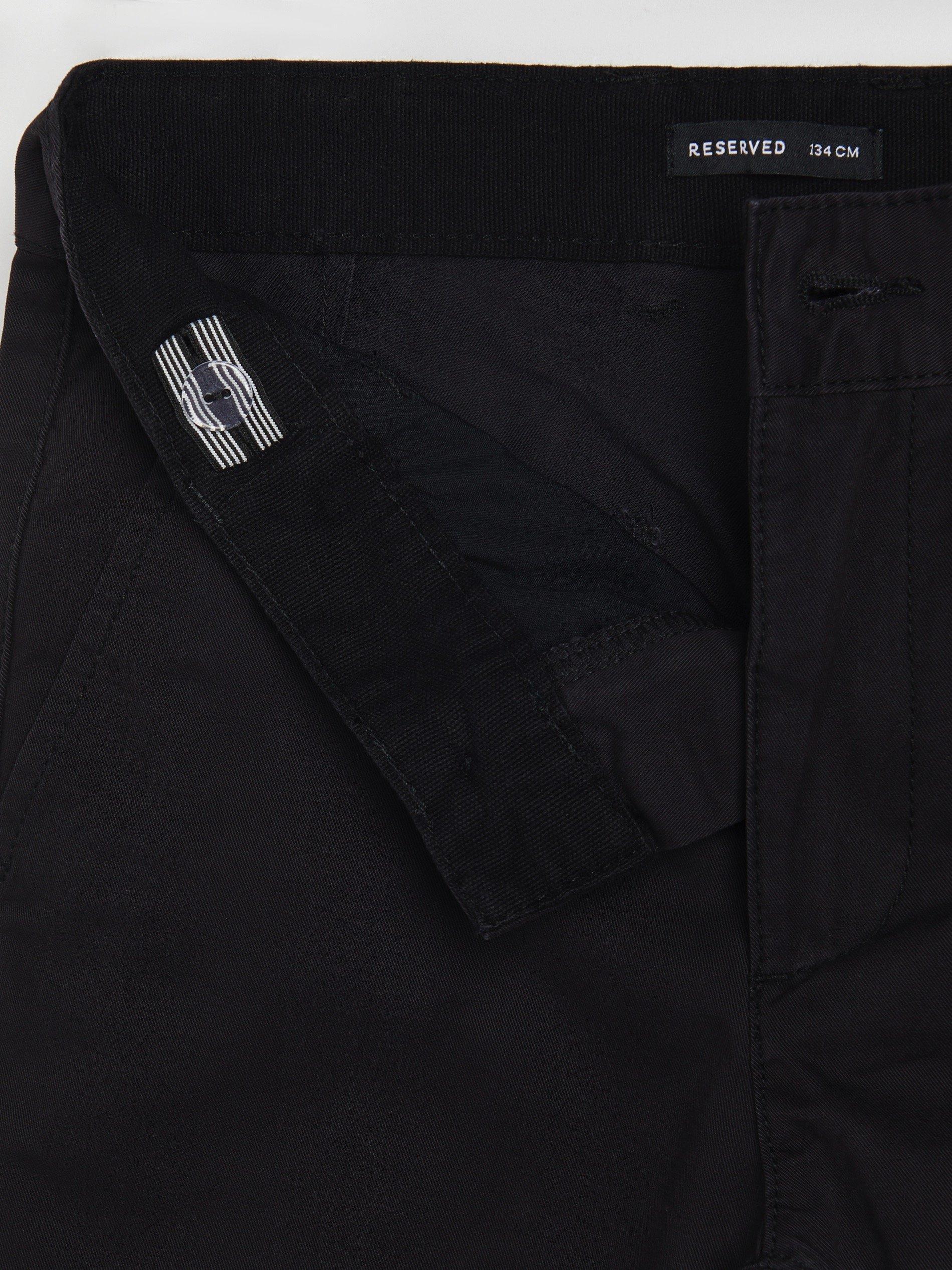 Black Cotton Chino Trousers, Kids Boys, , large image number 3