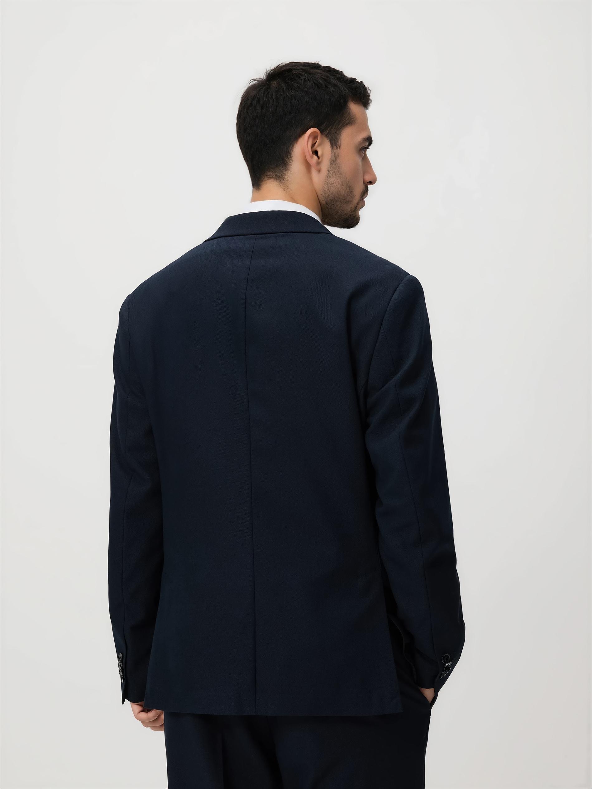 Navy Regular Fit Blazer, Navy, large image number 3