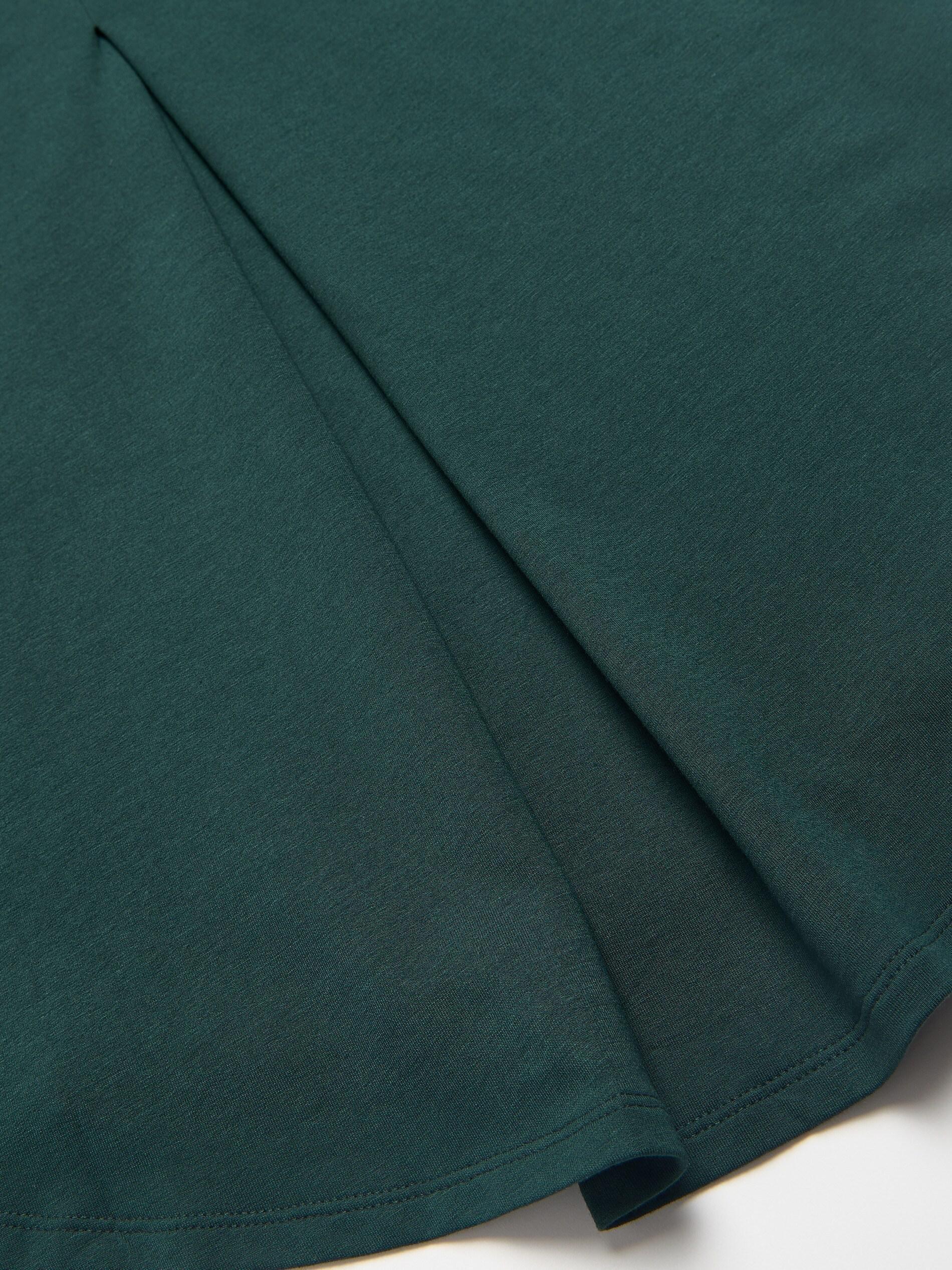 Dark Green Modal Rich Long Sleeve T-Shirt, Khaki, large image number 5