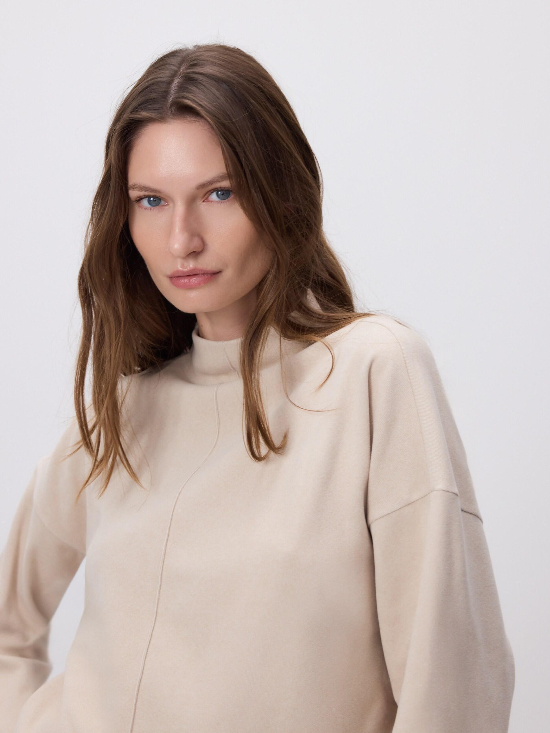 Beige Detailed Blouse, Ivory, large image number 0