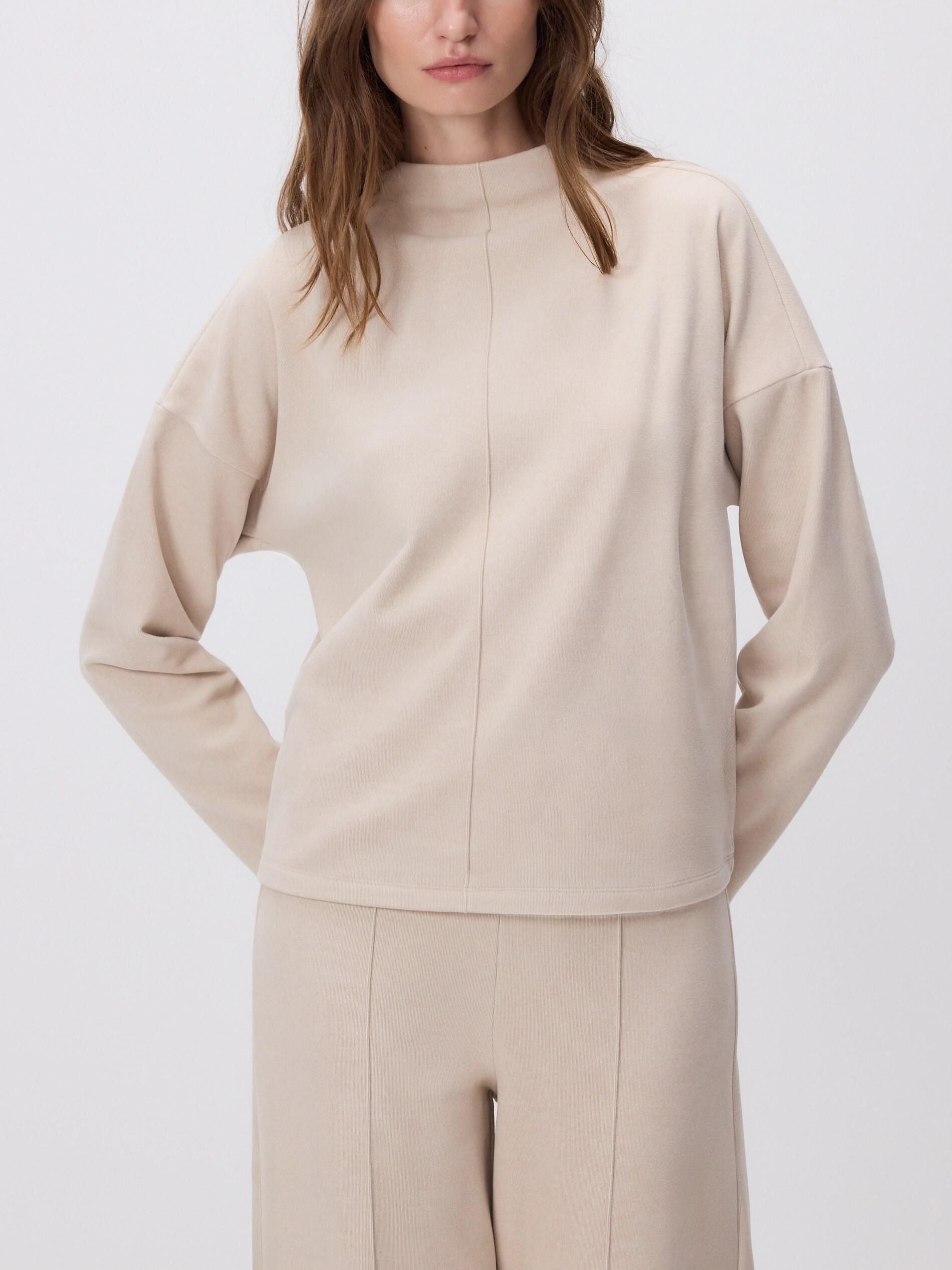 Beige Detailed Blouse, Ivory, large image number 1