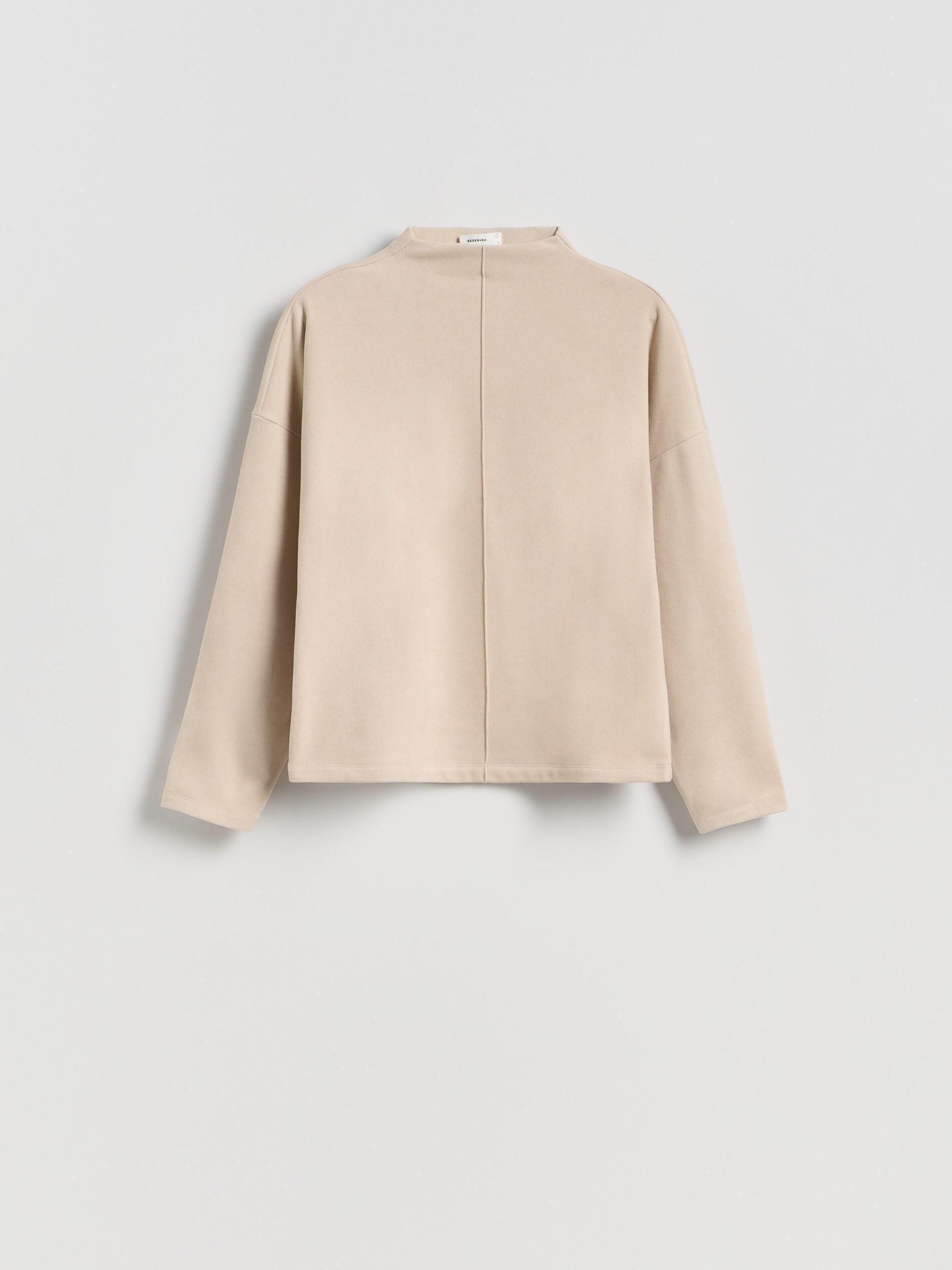 Beige Detailed Blouse, Ivory, large image number 3